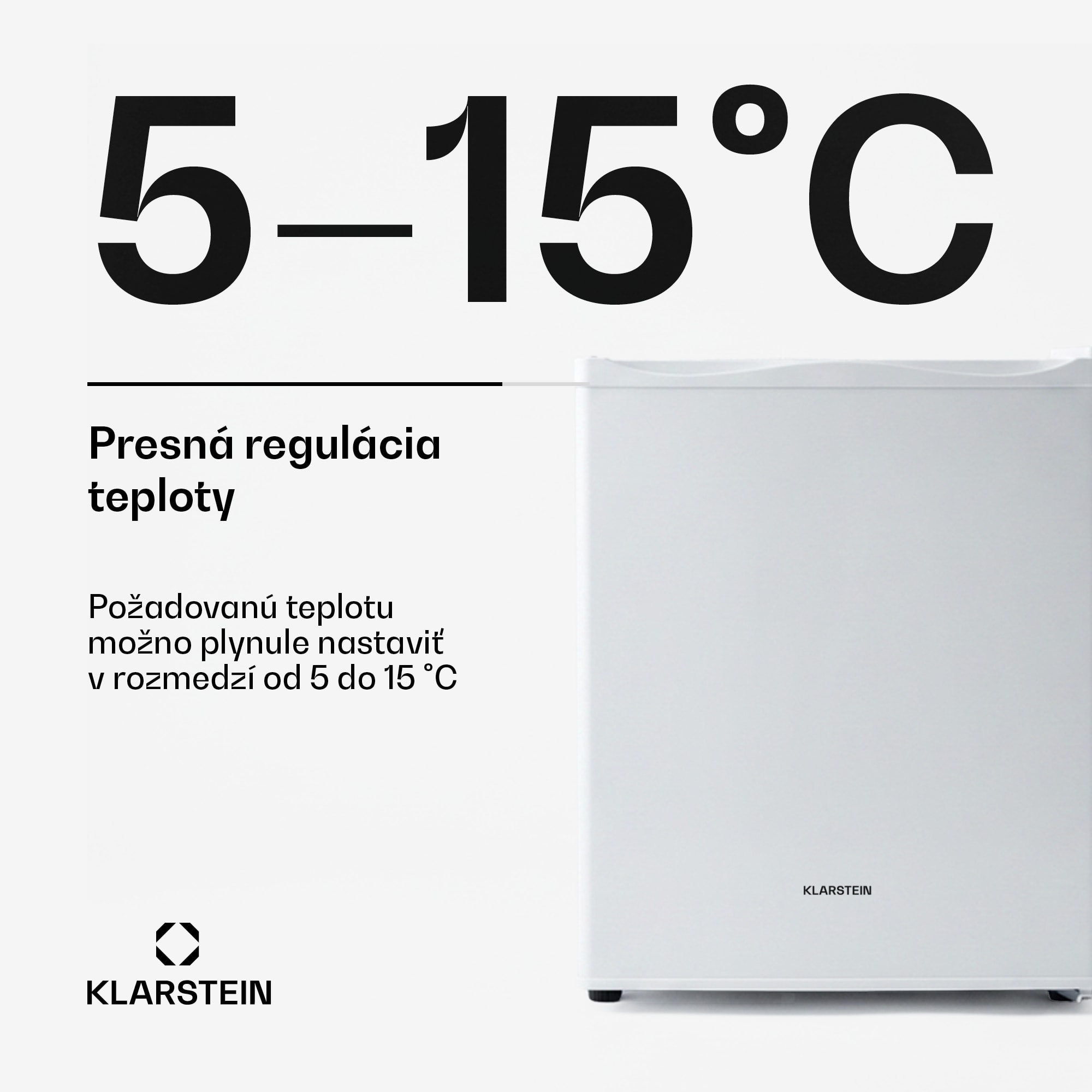 Klarstein Happy Hour, minibar, 5-15°C, energet. trieda G, tichý, 23dB, LED svetlo – Obrázok 3