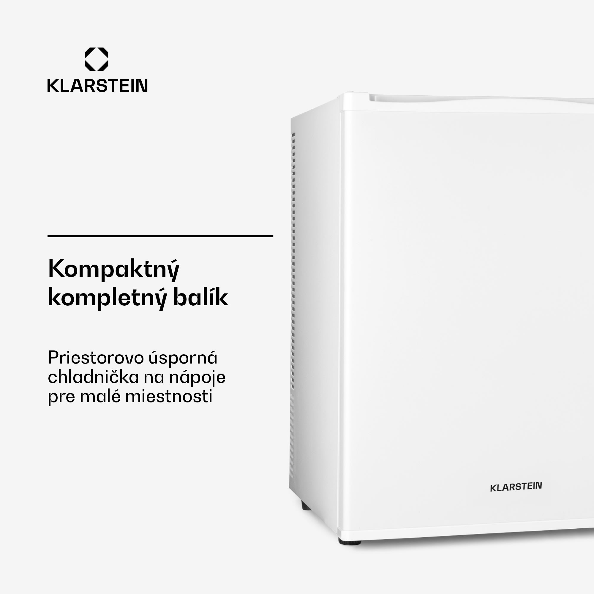 Klarstein Happy Hour 40, mini chladnička, 40 l, 5-15°C, tichá, 23dB, LED-svetlo, biela – Obrázok 2