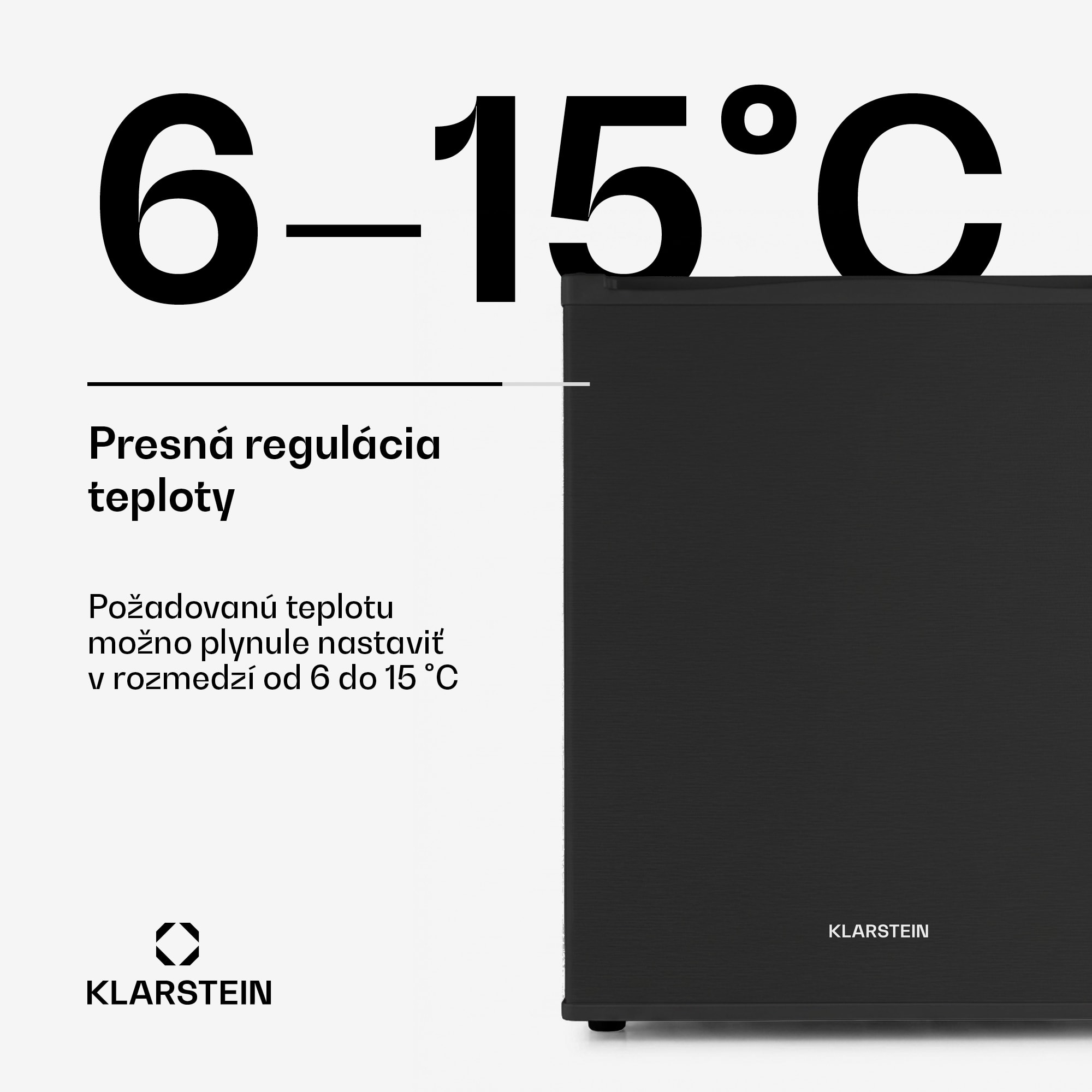 Klarstein Happy Hour 40, mini chladnička, 40 l, 5-15°C, tichá, 23dB, LED-svetlo, čierny – Obrázok 3