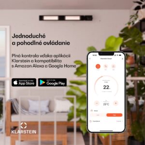 Blumfeldt Cosmic Beam Smart 30, infračervený ohrievač, 3000 W, ovládanie cez aplikáciu, biely