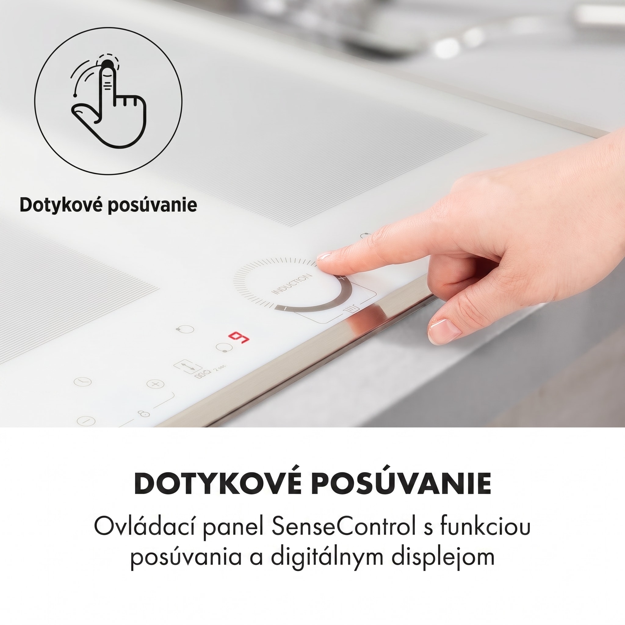 Klarstein Delicatessa 60 Prime, indukčná varná doska, 7000 W, 4 zóny, časovač, biela – Obrázok 4