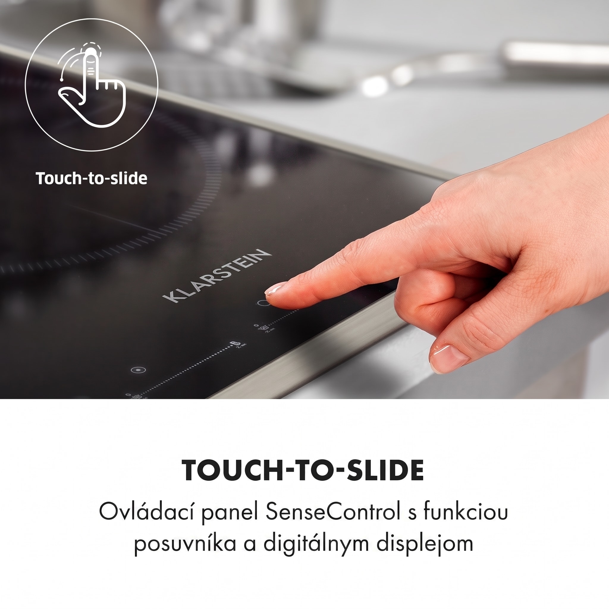 Klarstein Delicatessa 77 Hybrid Prime, vstavaná indukčná varná doska, 7000 W, 4 zón – Obrázok 4
