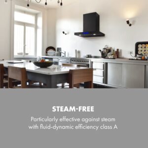 Klarstein Sabrina, digestor, 575 m³/hod., 3 úrovne výkonu, trieda energetickej účinnosti A, čierny