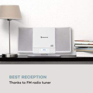 Auna V14, vertikálny stereo systém, CD, FM tuner, BT