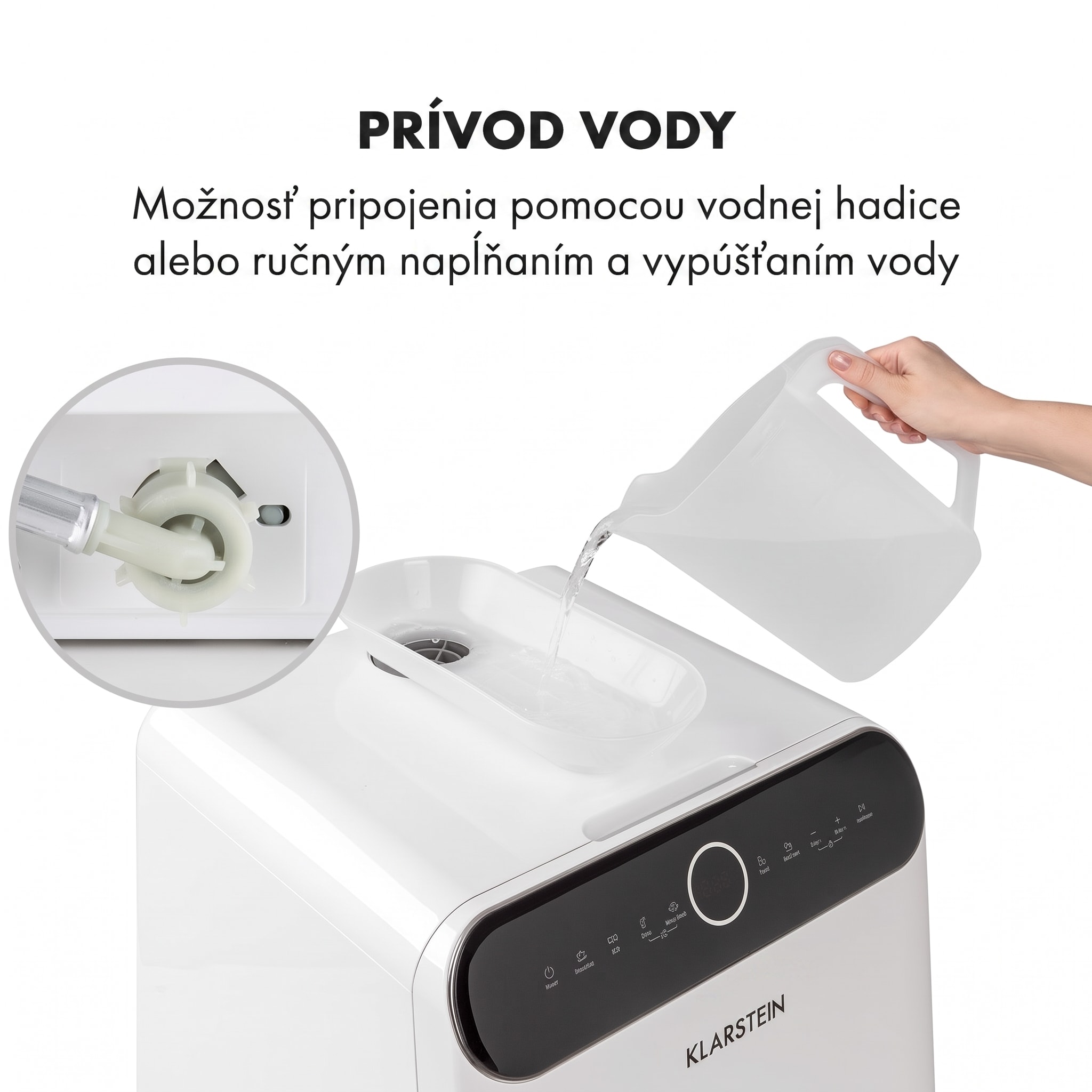 Klarstein Oceana, umývačka riadu, 860 W, energet. trieda F, voľne stojaca, bez inštalácie, biela – Obrázok 2