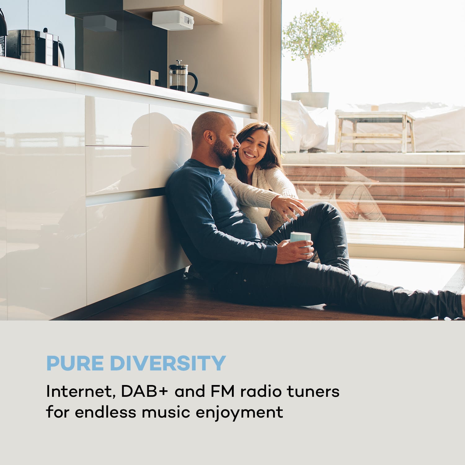 Auna Sound Maître, kuchynské rádio, zabudovanie pod kuchynské skrinky, internet/DAB+/FM, BT, AUX