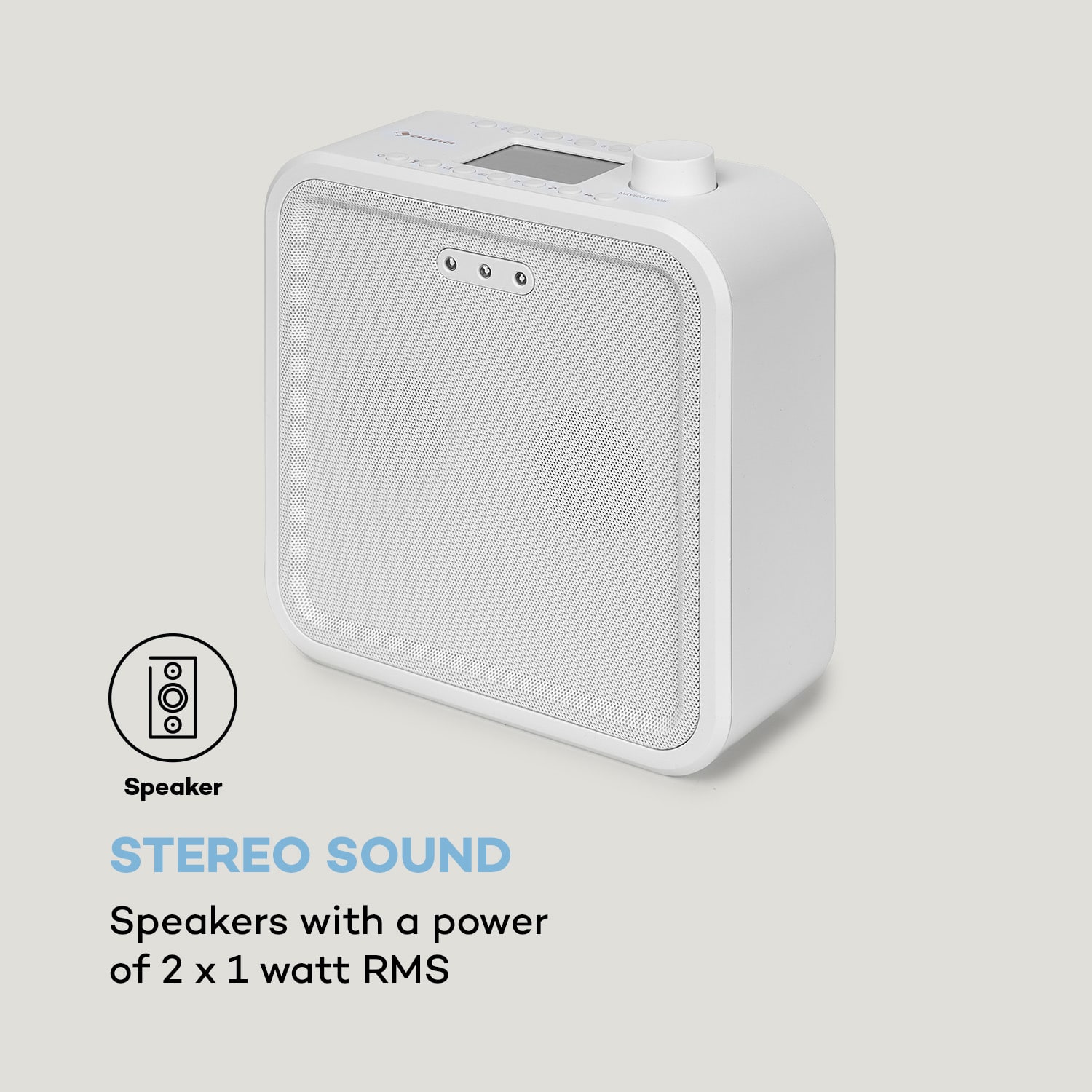 Auna Sound Maître, kuchynské rádio, zabudovanie pod kuchynské skrinky, internet/DAB+/FM, BT, AUX – Obrázok 4