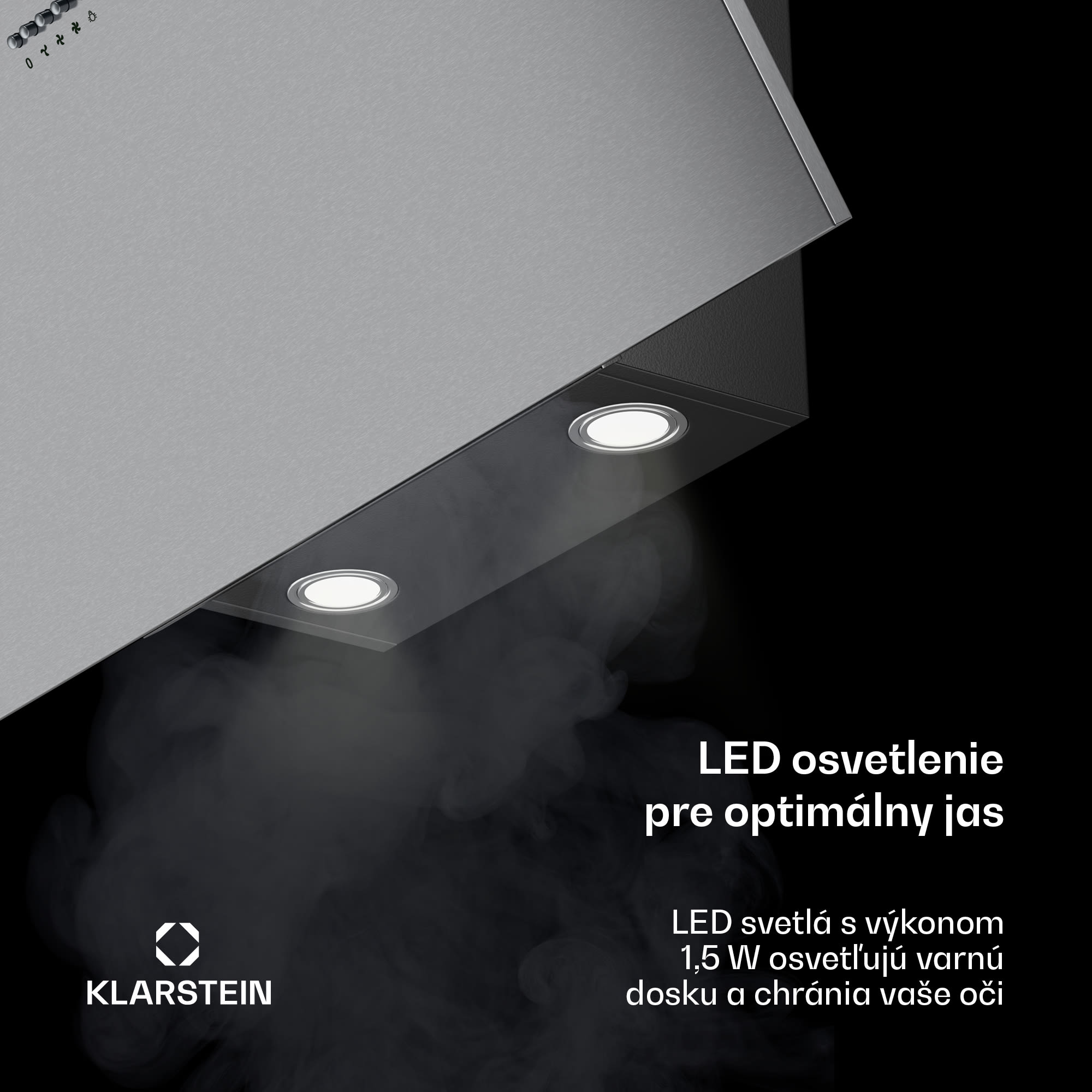 Klarstein Silver Lining 90 digestor 90 cm 568 m³/h EEK A nehrdzavejúca oceľ – Obrázok 4