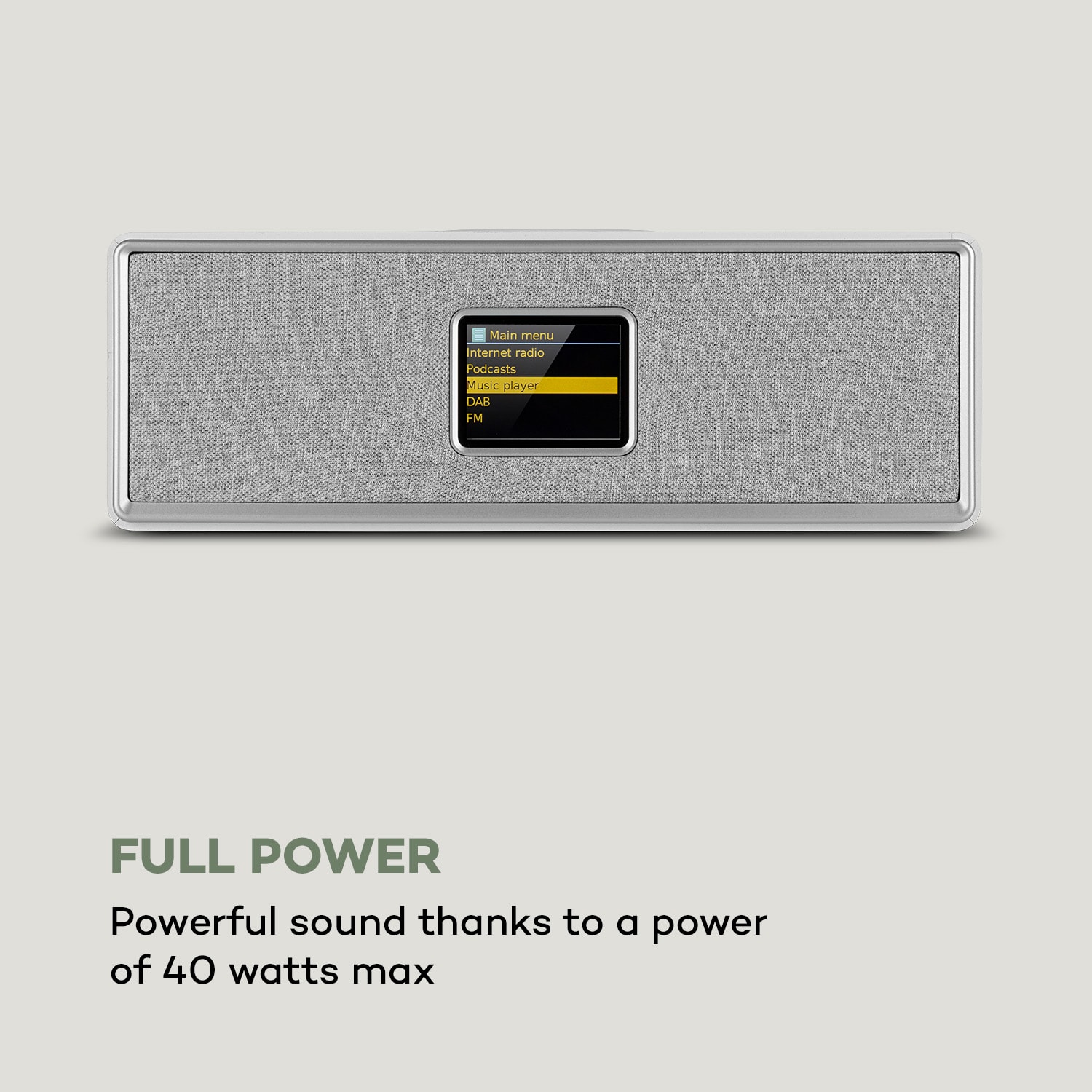 Auna Simpfy Wireless, reproduktor, DAB+/FM, BT, LCD-displej, drevené telo – Obrázok 3