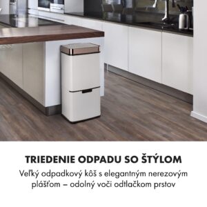 Klarstein Royal Trash Rose Gold, odpadkový kôš so senzorom, 72 l, ušľachtilá oceľ, ružovozlatá