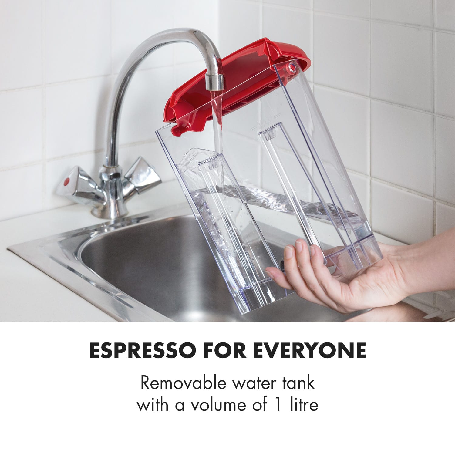 Klarstein Espressionata Gusto, espresso kávovar, 1100W. 15 Bar tlak – Obrázok 4