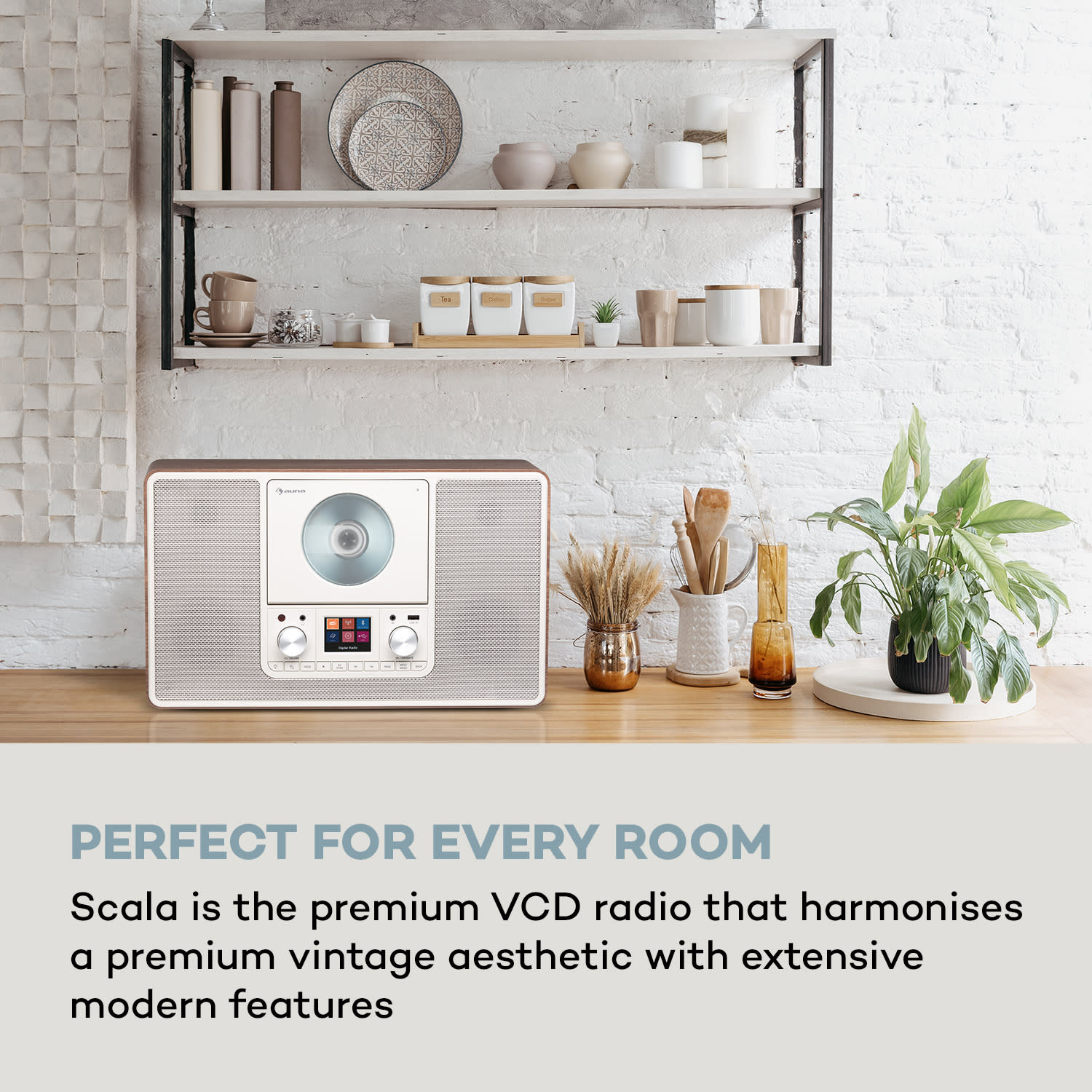 Auna Scala VCD, digitálne rádio, CD, BT, MP3, DAB+, FM rádio – Obrázok 2