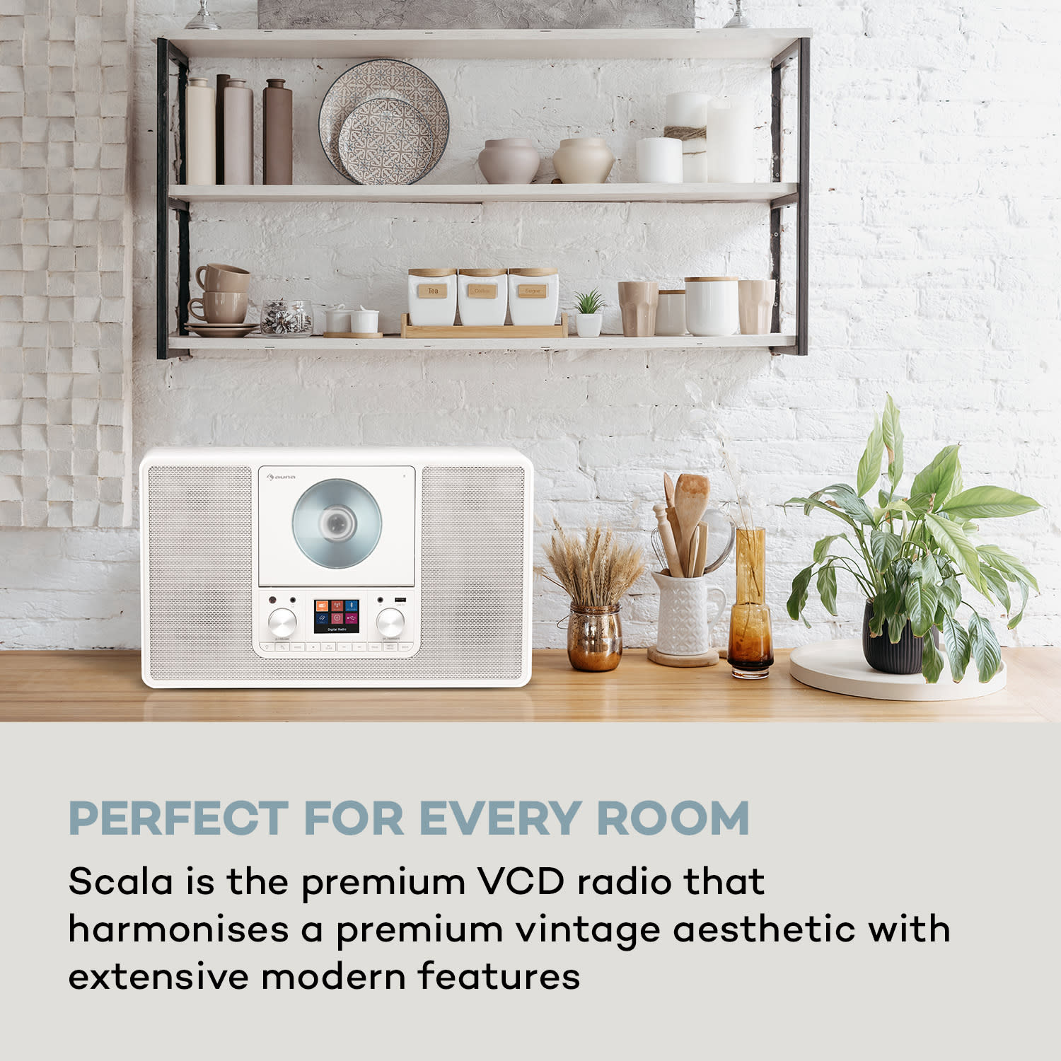 Auna Scala VCD, digitálne rádio, CD, BT, MP3, DAB+, FM rádio – Obrázok 2
