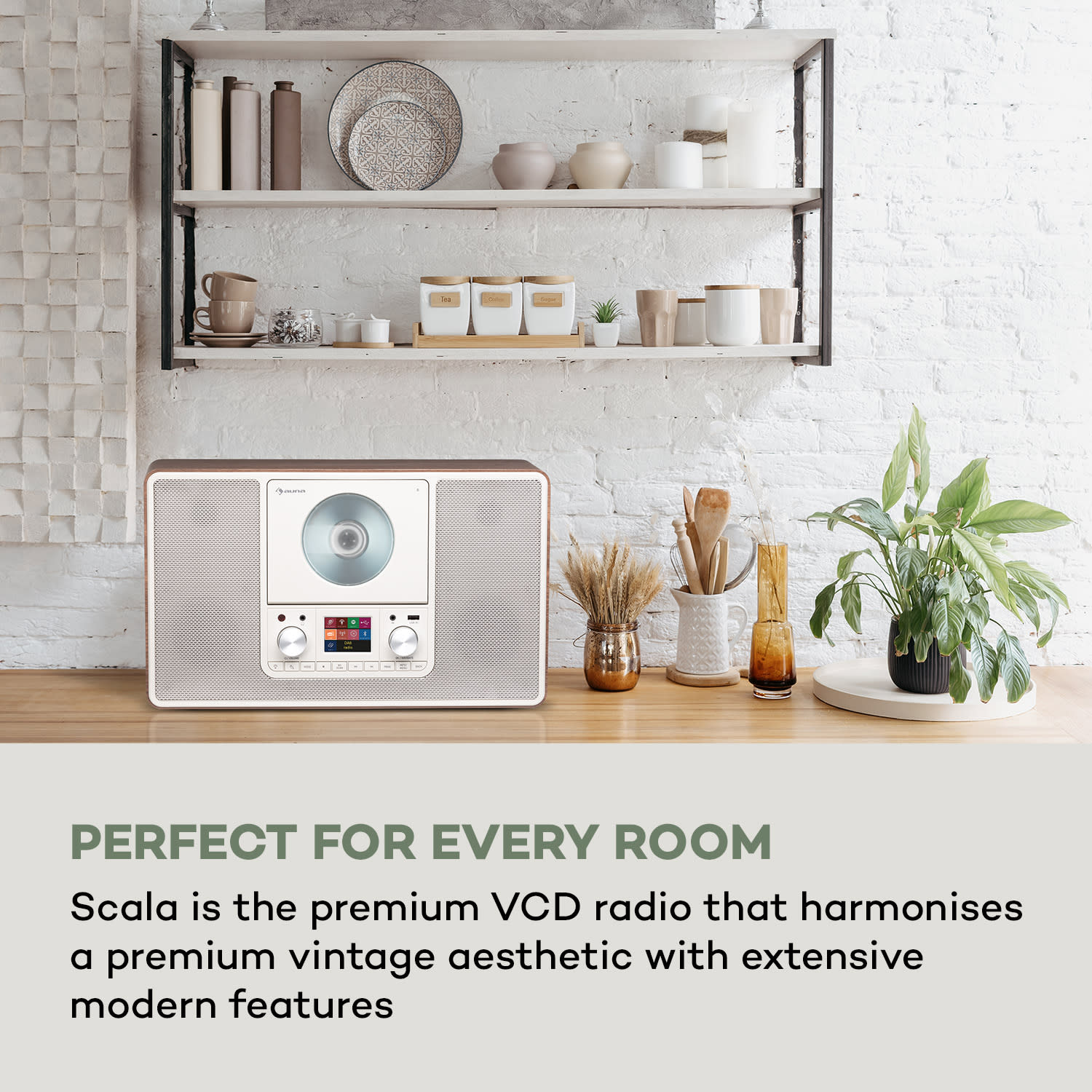 Auna Scala VCD-IR, internetové rádio, WLAN, CD, BT, MP3, DAB+, FM rádio – Obrázok 2