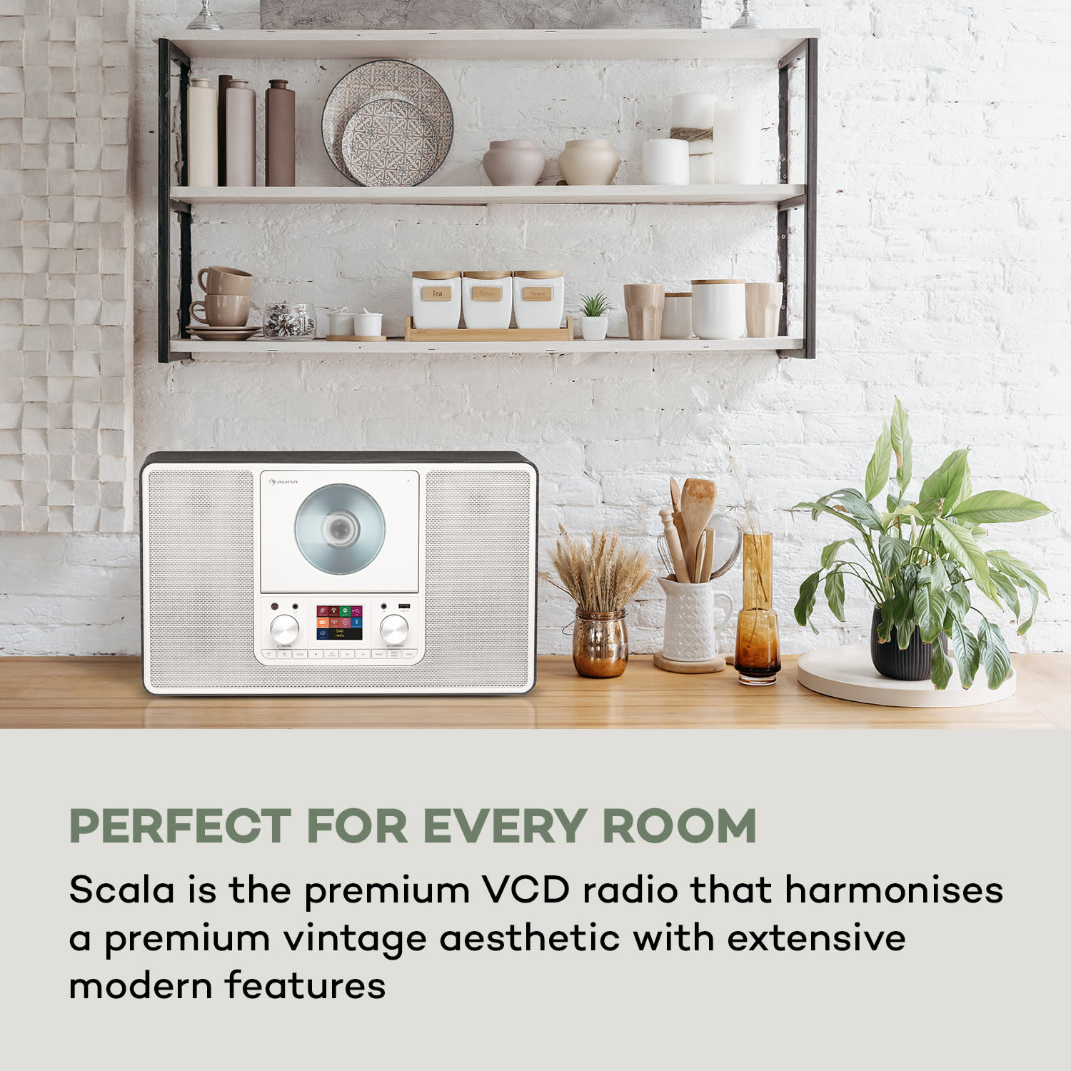 Auna Scala VCD-IR, internetové rádio, WLAN, CD, BT, MP3, DAB+, FM rádio – Obrázok 2