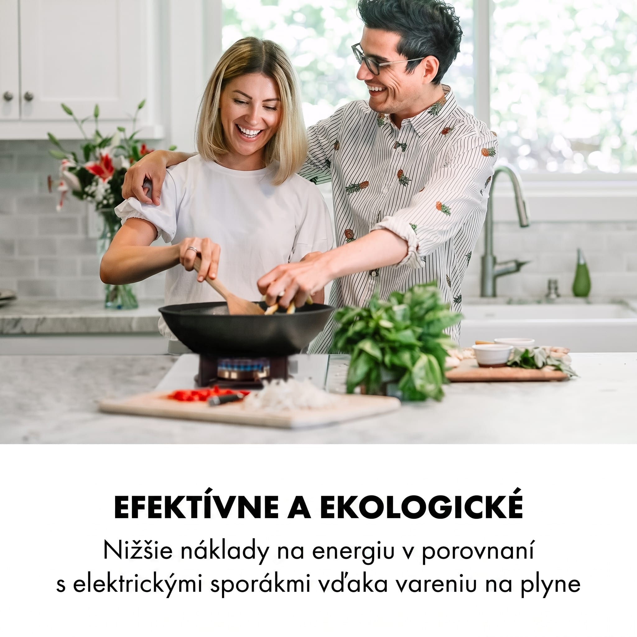 Klarstein Goldflame Domino, plynová varná doska, 2 mosadzné horáky, sklokeramika