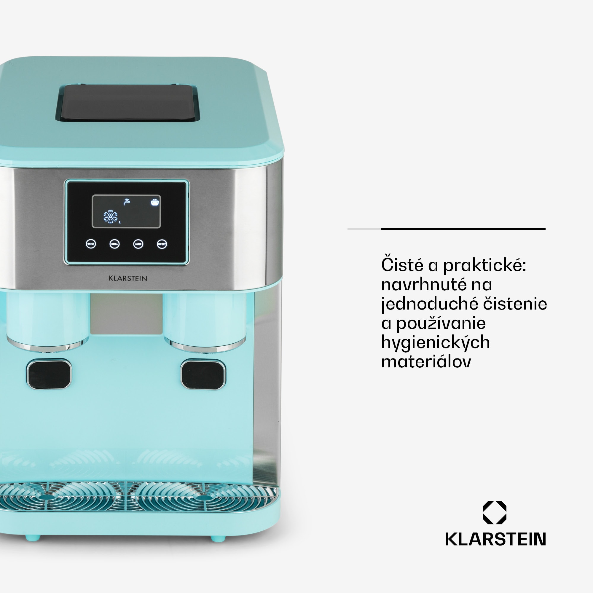 Klarstein Eiszeit Crush, výrobník ľadu, 2 veľkosti, drvený ľad – Obrázok 4