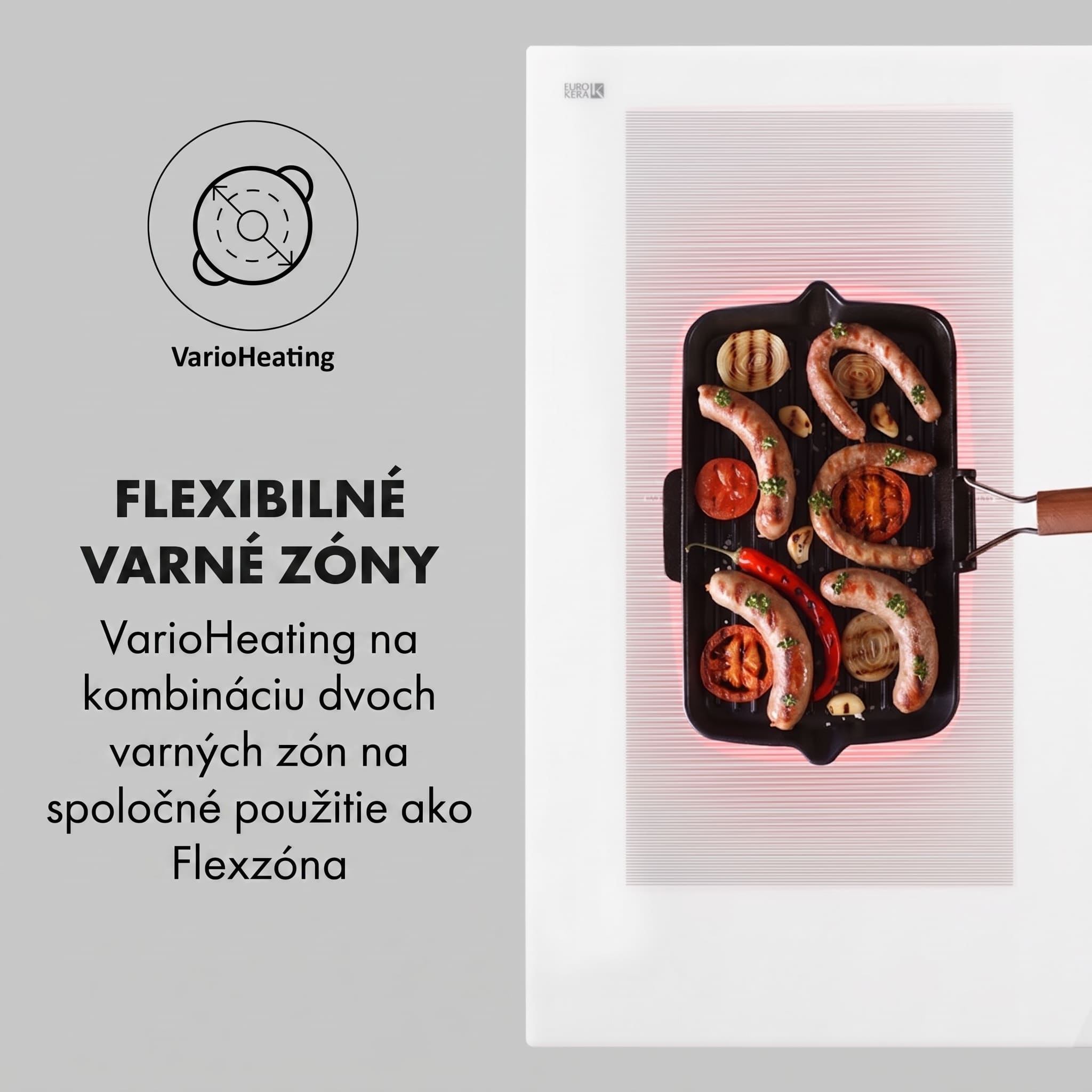Klarstein Delicatessa 90 Flex, vstavaná indukčná varná doska, 7400 W, 5 zón, samostatná – Obrázok 2