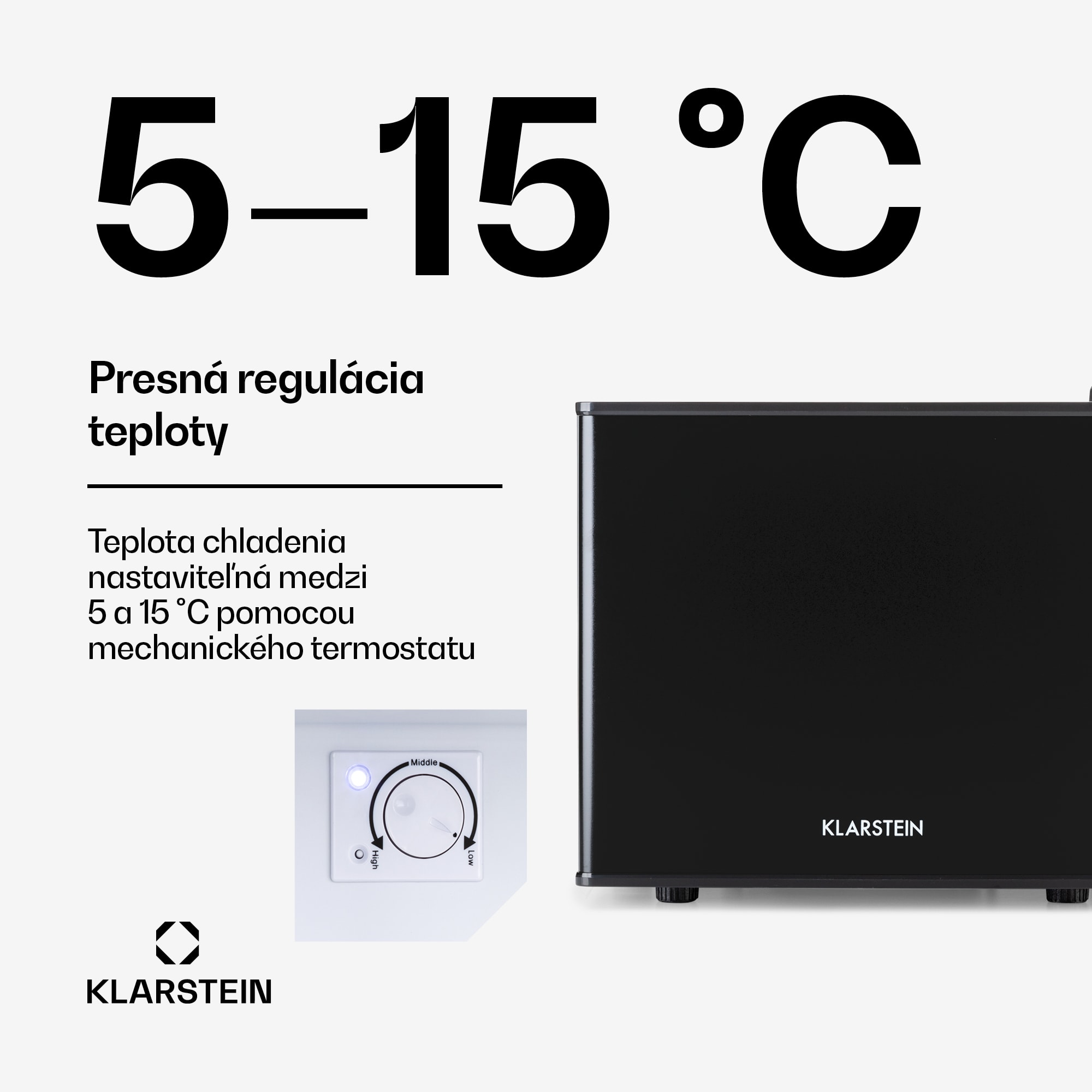 Klarstein SecretHiding, mini chladnička, 17 l, 2 úrovne, 26dB, termoelektrická – Obrázok 3