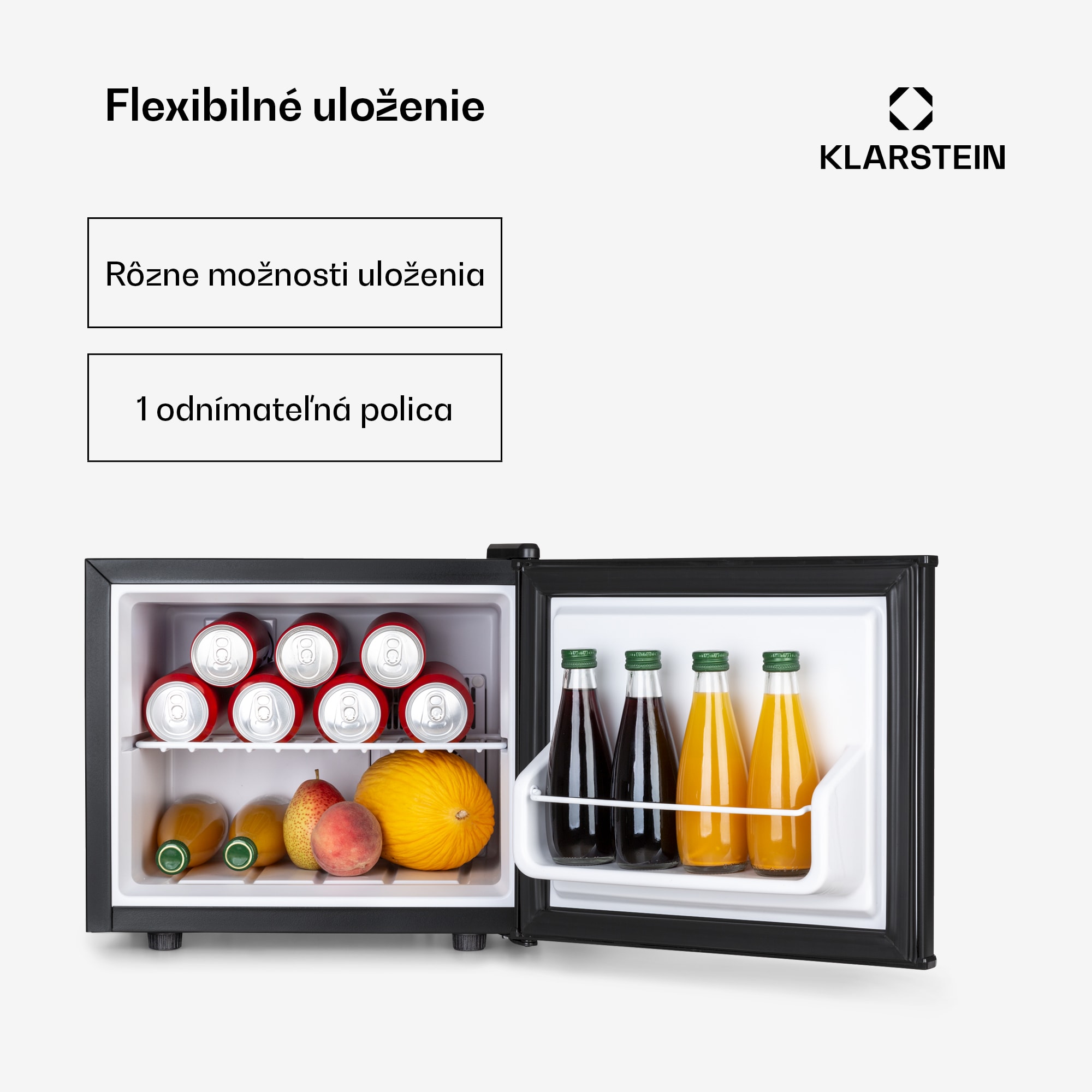Klarstein SecretHiding, mini chladnička, 17 l, 2 úrovne, 26dB, termoelektrická – Obrázok 4