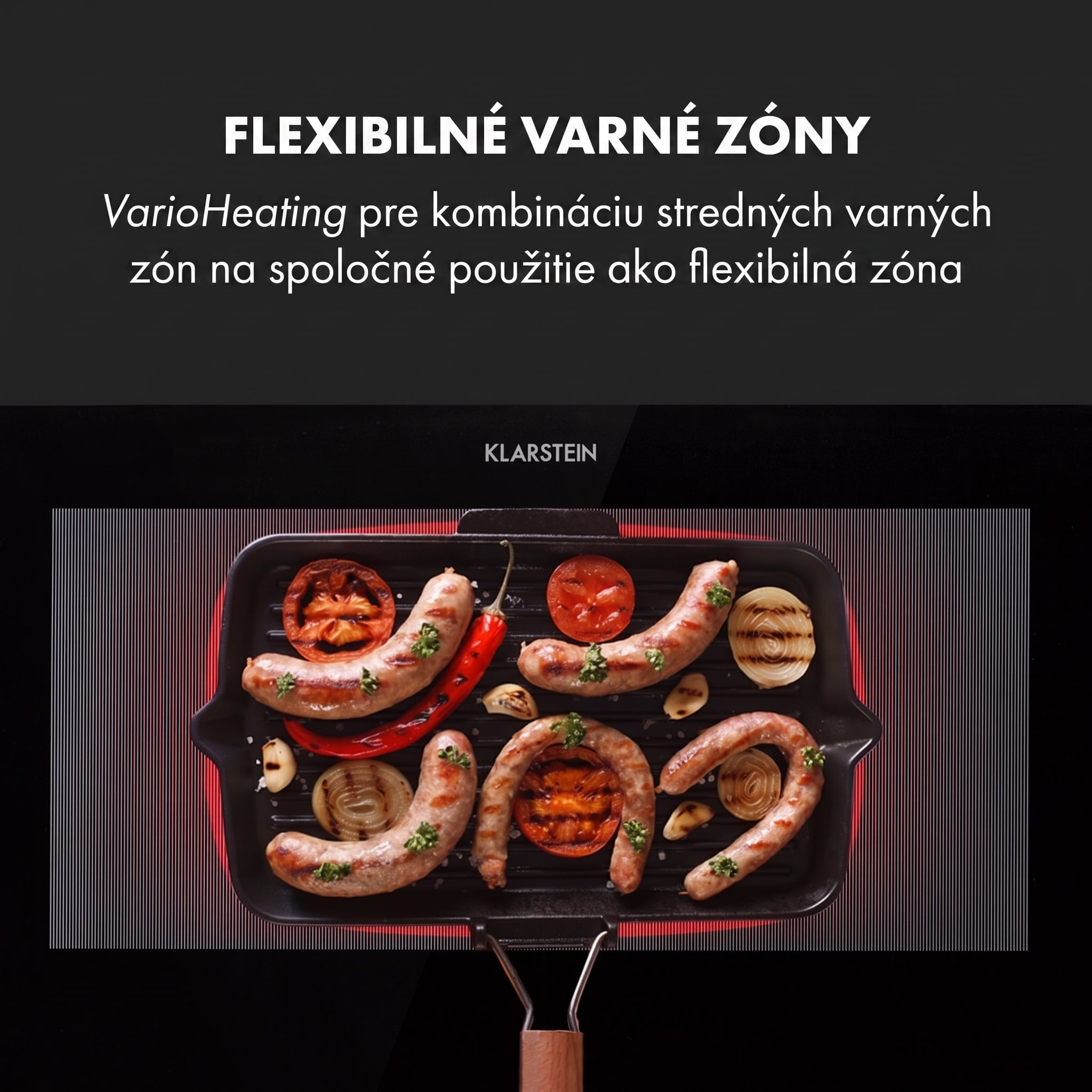 Klarstein Delicatessa 90 Slim, vstavaná indukčná varná doska, 7000 W, 4 zóny, samostatná – Obrázok 3