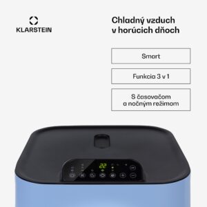 Klarstein Kraftwerk Smart 12K, mobilná klimatizácia 3 v 1, 12 000 BTU, ovládanie cez aplikáciu, diaľkový ovládač