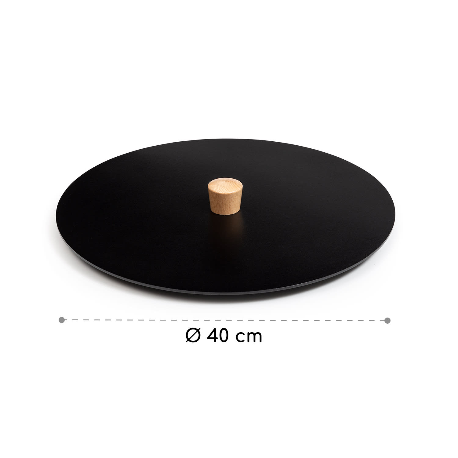 Blumfeldt Firebowl Savage Lid, kryt na ohnisko, 40 cm, oceľ, drevené držadlo – Obrázok 3