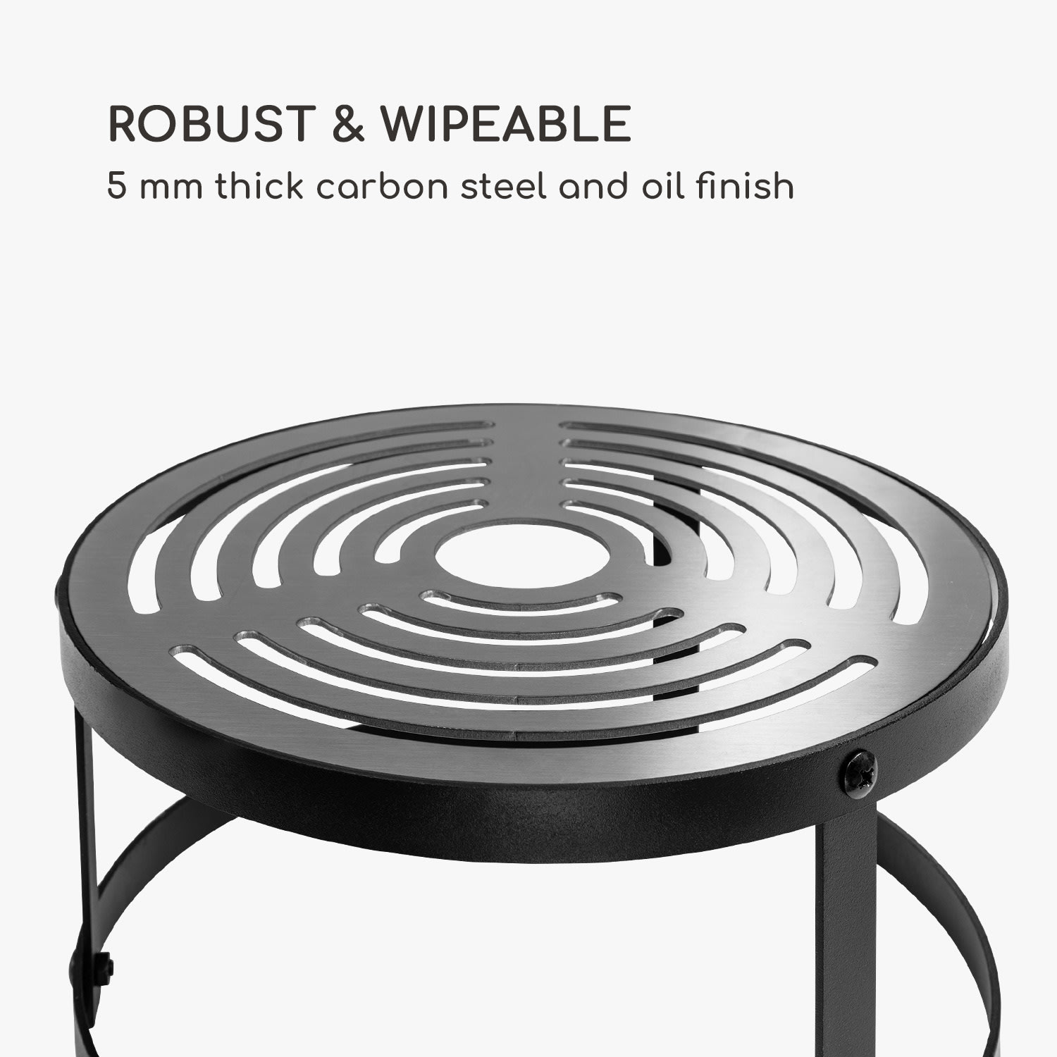 Blumfeldt Firebowl Savage, gril, nadstavec na grilovanie, Ø 30 cm, uhlíková oceľ – Obrázok 2