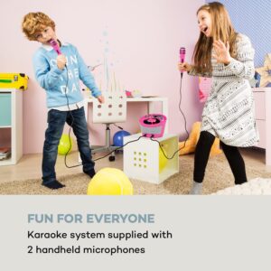 Auna SingSing BT, karaoke systém, 2 x mikrofón, CD prehrávač, BT, LED svetelný efekt, prenosný