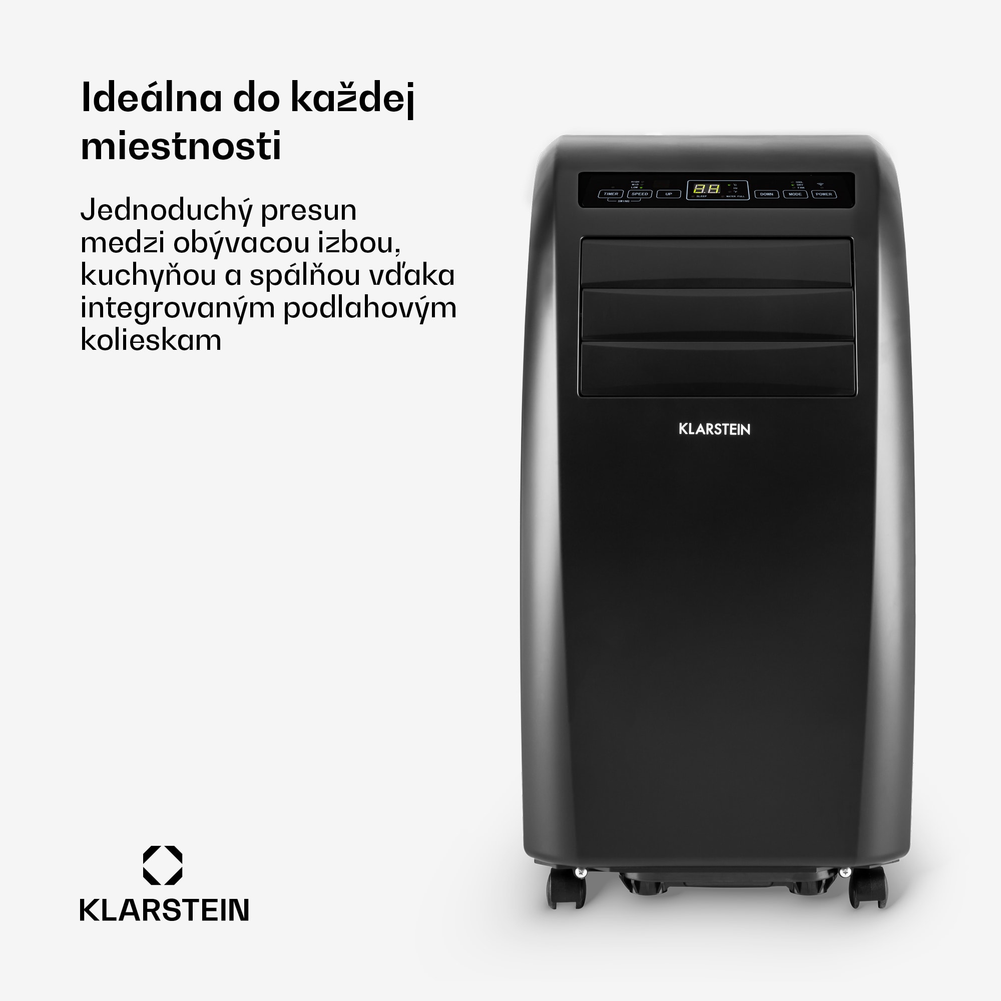 Klarstein Metrobreeze Rom Smart, mobilná klimatizácia, 10 000 BTU, 3,0 kW, A, diaľkový ovládač – Obrázok 3