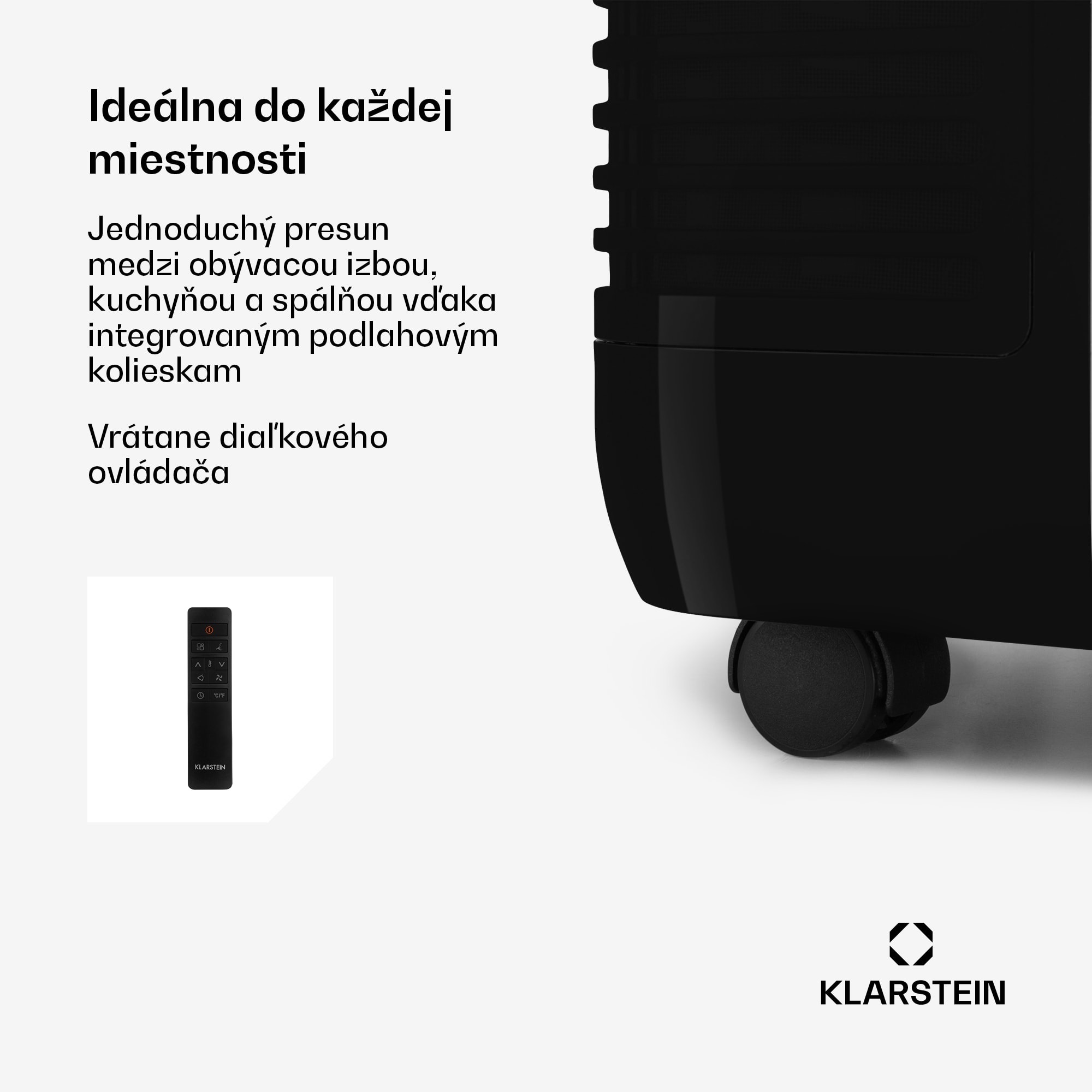 Klarstein Grandbreeze Eco 12K, mobilná klimatizácia 3 v 1, 460 m³/h, 12 000 BTU/1,35 kW – Obrázok 3