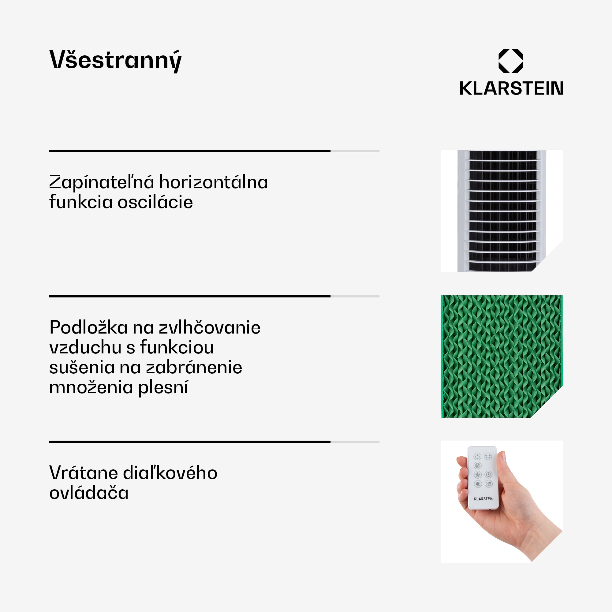 Klarstein Skytower Grand Smart, ochladzovač vzduchu, 80 W, 460 m³/h, 8 l, mobilný – Obrázok 4