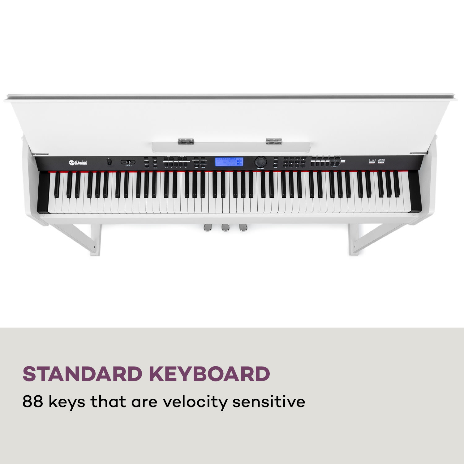 SCHUBERT Subi 88 Harmony, digitálne piano, 88 kláves, kladivková mechanika, 160 rytmov, 80 demo piesní – Obrázok 3