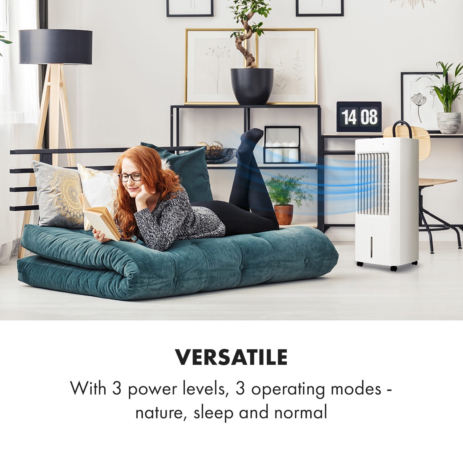 Klarstein Iceberg Pure, ochladzovač vzduchu, 65 W, 283 m³/h, 5 l – Obrázok 2