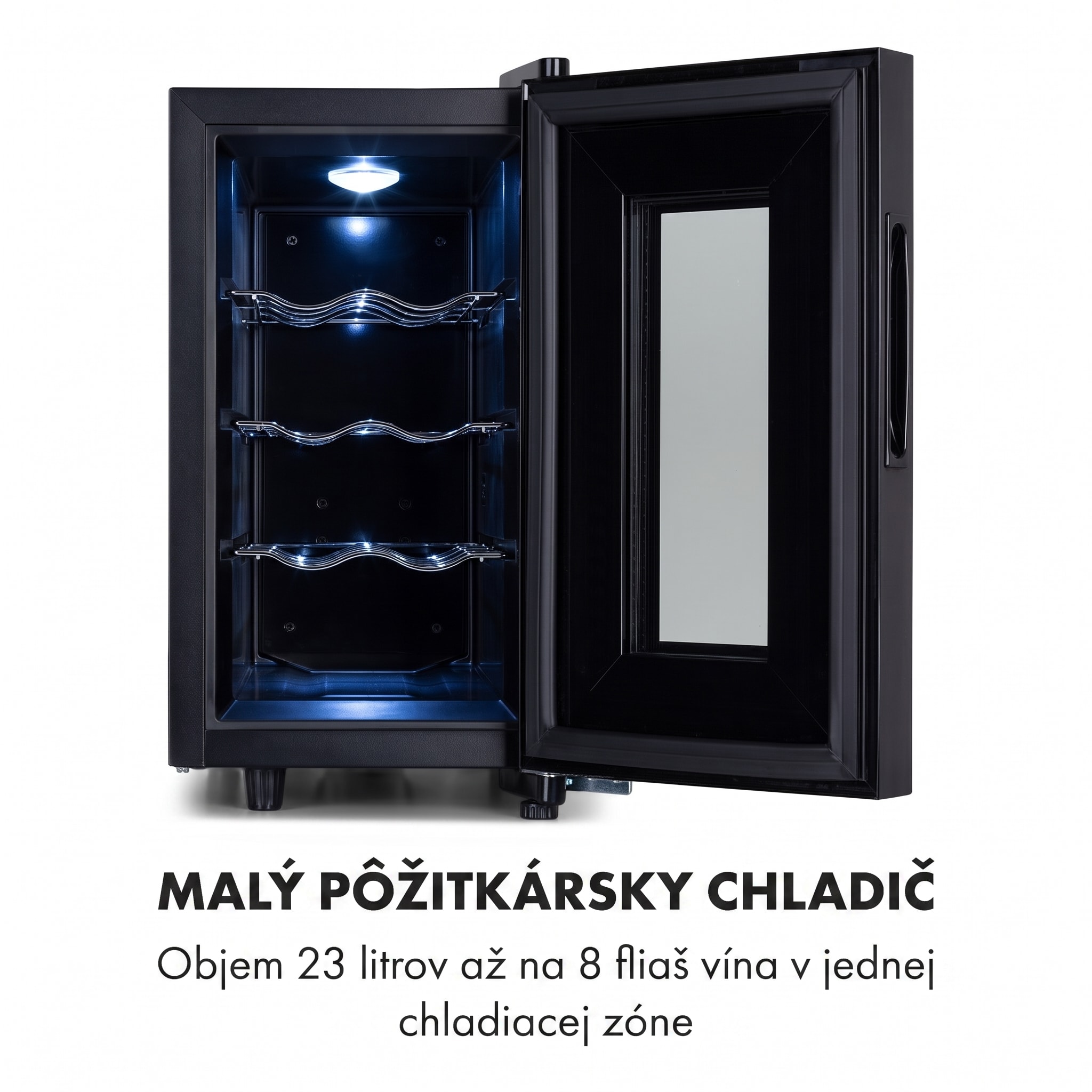 Klarstein Bellevin 8 Uno, vinotéka, 23 l, 11–18°C, 1 zóna – Obrázok 2