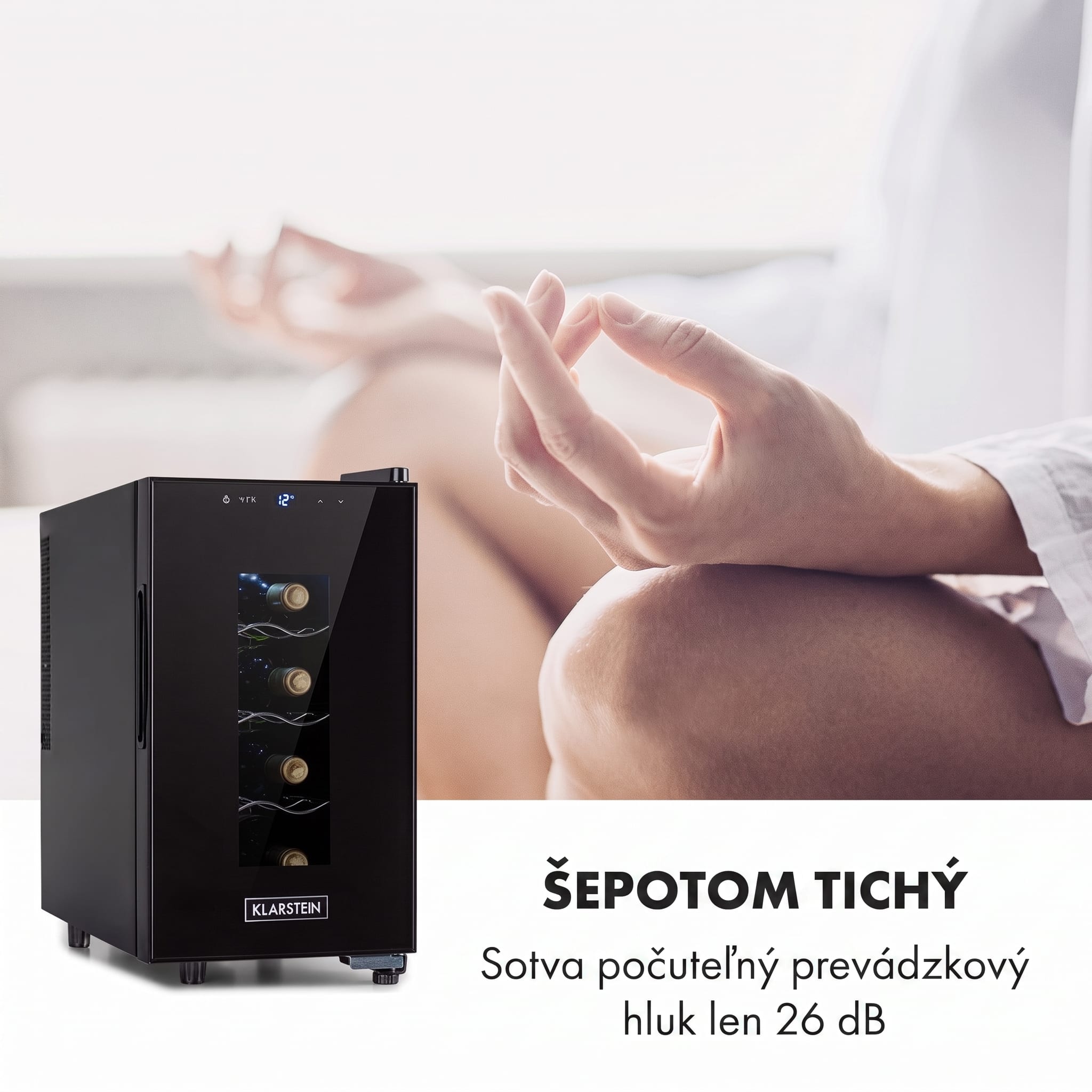 Klarstein Bellevin 8 Uno, vinotéka, 23 l, 11–18°C, 1 zóna – Obrázok 4
