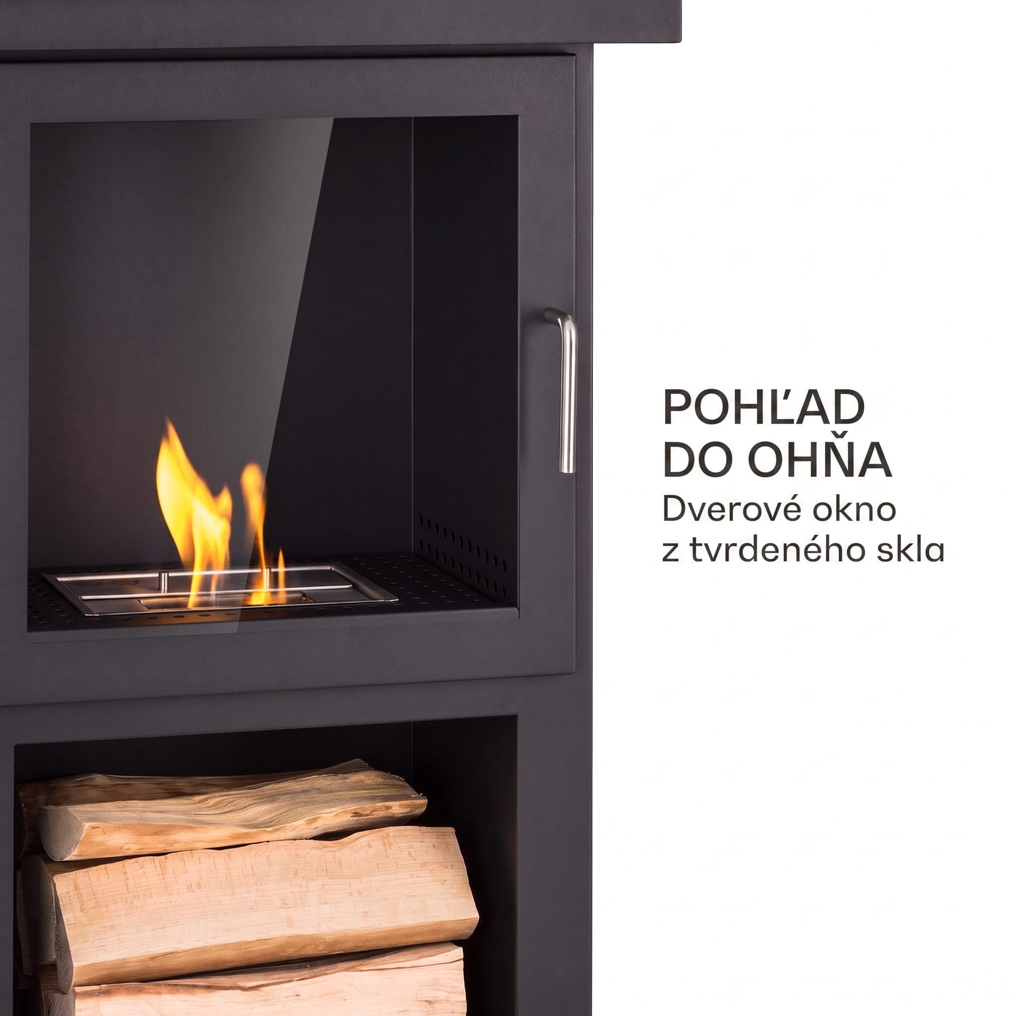 Blumfeldt Fiamme Camino, etanolový krb, horák z nehrdzavejúcej ocele, 1,15 l, doba horenia 4 h – Obrázok 4