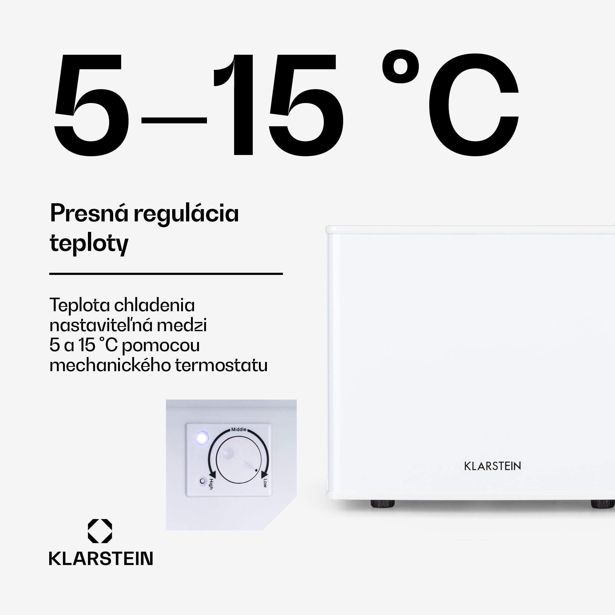 Klarstein SecretHiding, mini chladnička, 17 l, 2 úrovne, 26dB, termoelektrická – Obrázok 3
