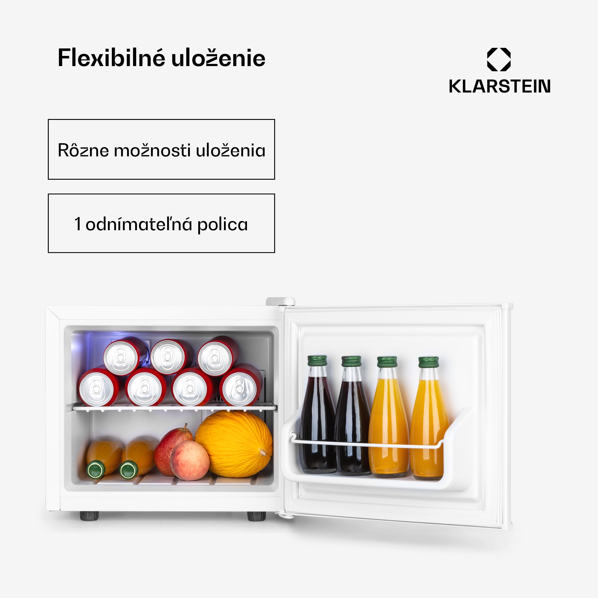 Klarstein SecretHiding, mini chladnička, 17 l, 2 úrovne, 26dB, termoelektrická – Obrázok 4