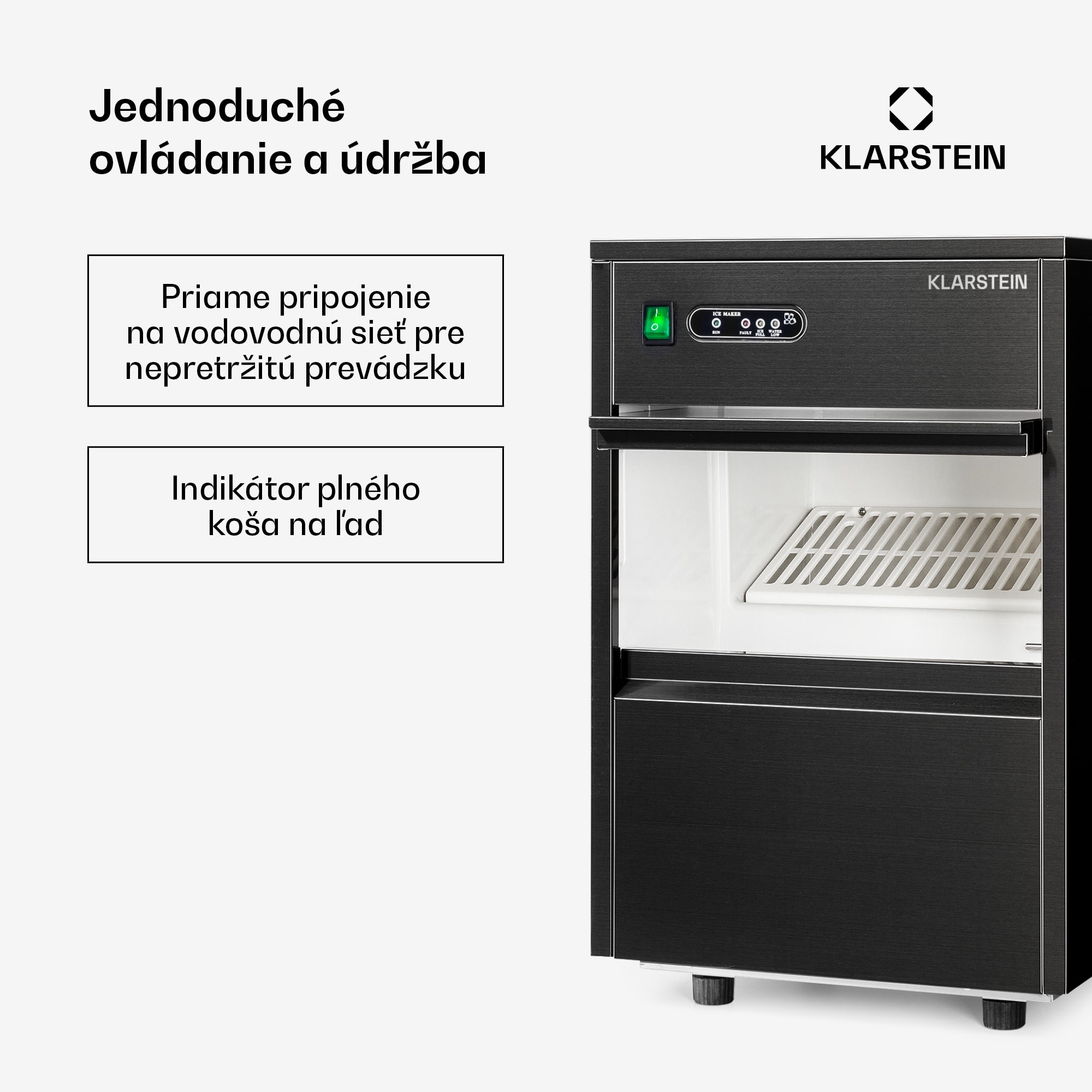 Klarstein Powericer XL, výrobník ľadu, 20 kg/24 h, 145 W – Obrázok 2