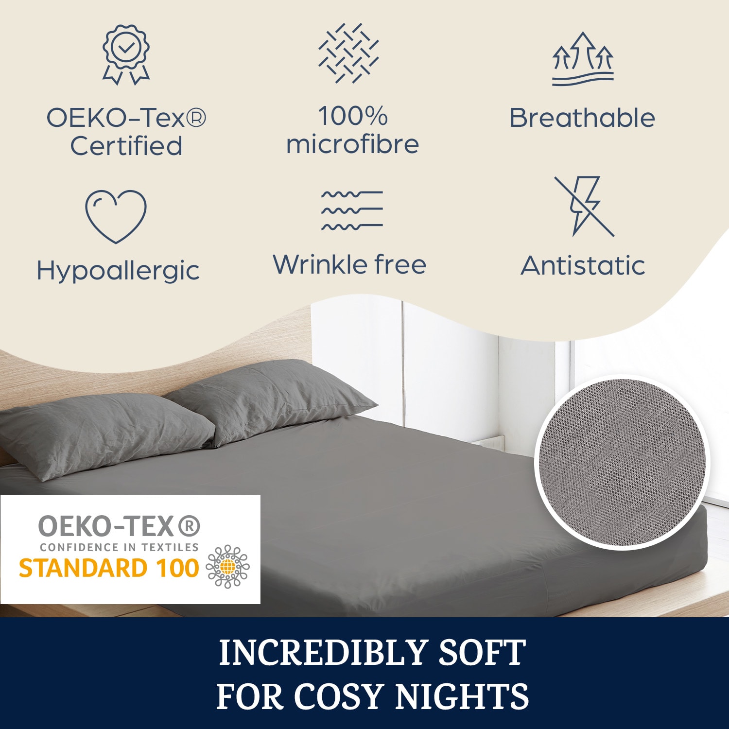 Sleepwise Soft Wonder-Edition, elastická plachta na posteľ, 90 – 100 × 200 cm, mikrovlákno