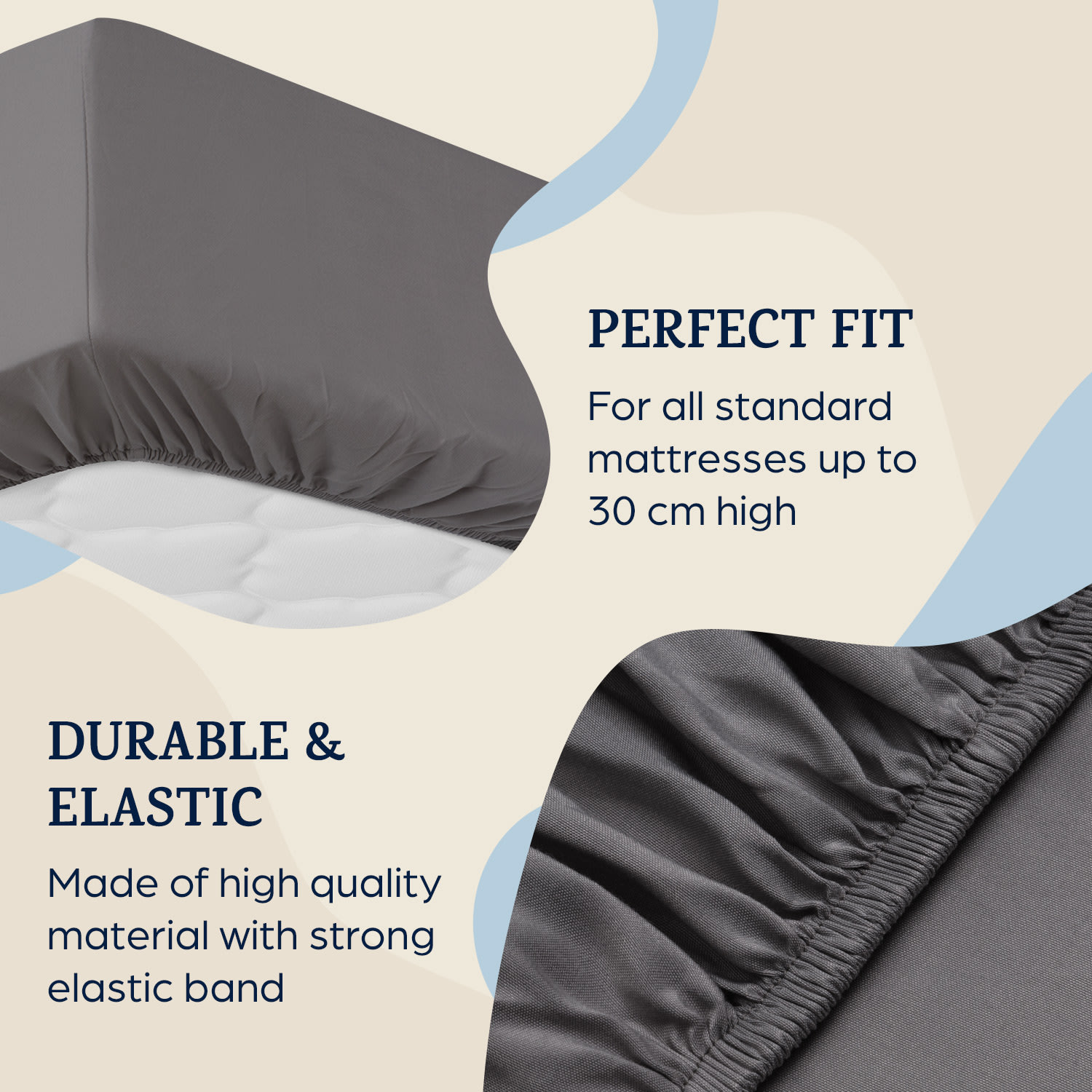 Sleepwise Soft Wonder-Edition, elastická plachta na posteľ, 90 – 100 × 200 cm, mikrovlákno – Obrázok 2