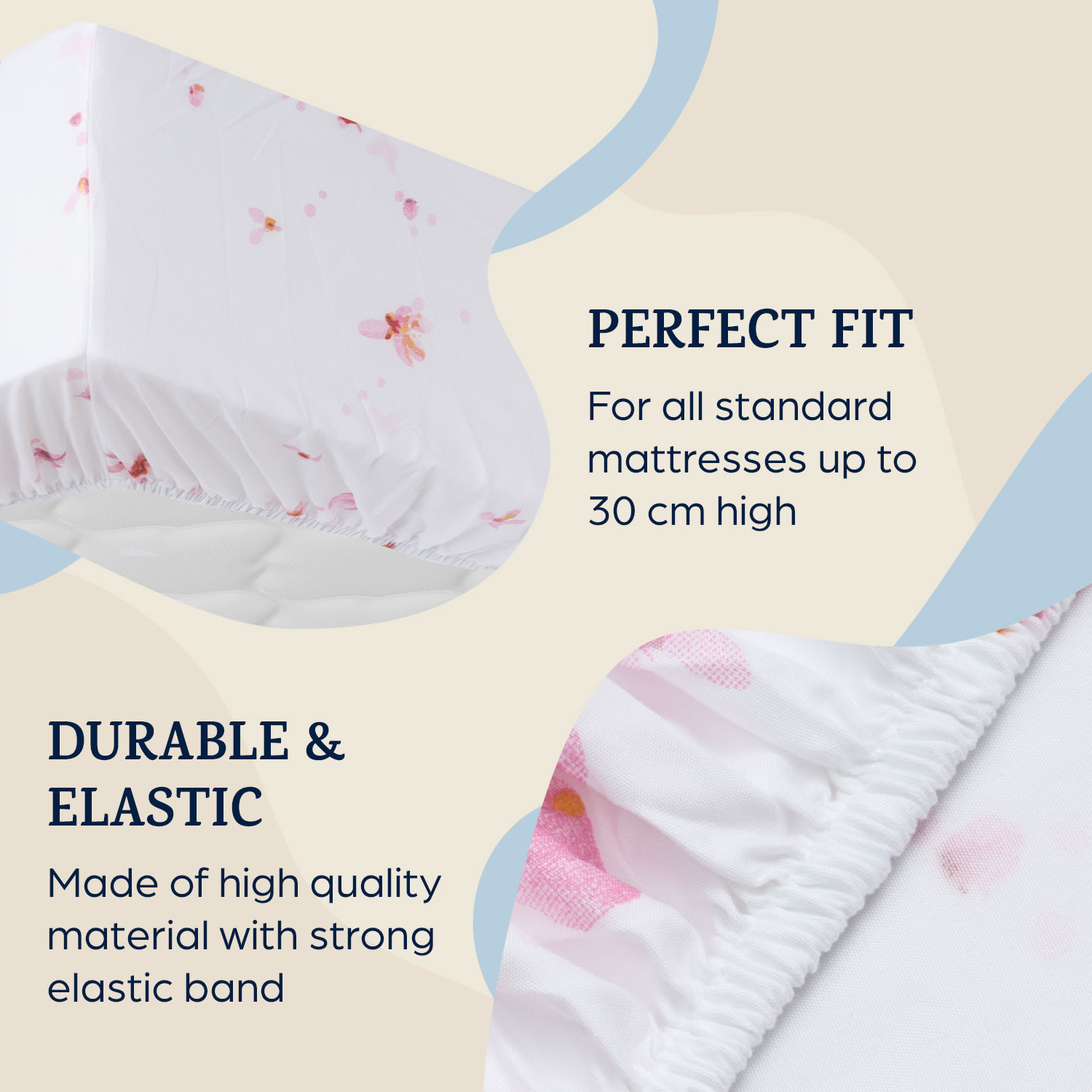Sleepwise Soft Wonder-Edition, elastická plachta na posteľ, 140 – 160 × 200 cm, mikrovlákno – Obrázok 2