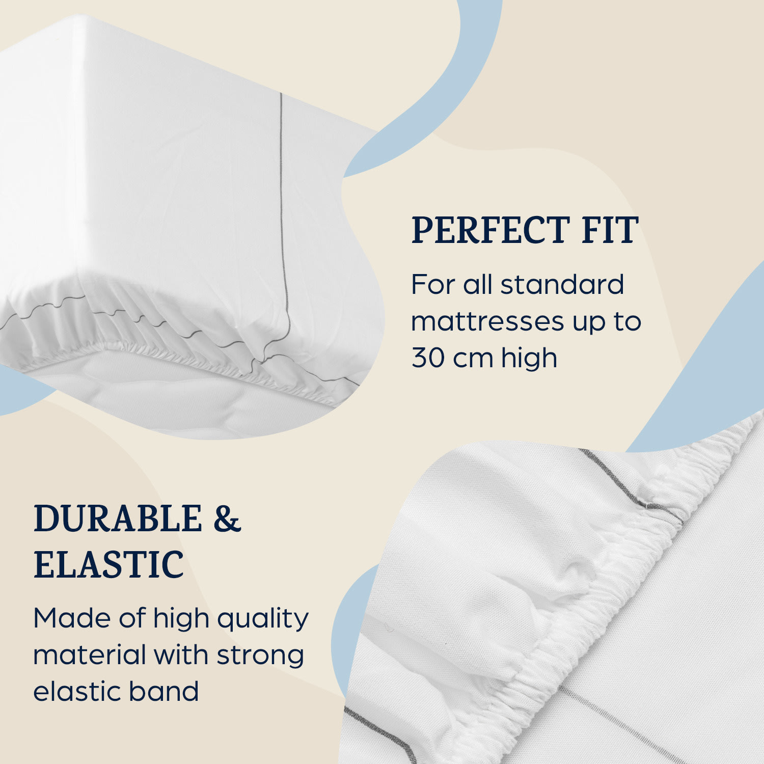 Sleepwise Soft Wonder-Edition, elastická plachta na posteľ, 90 – 100 × 200 cm, mikrovlákno – Obrázok 2
