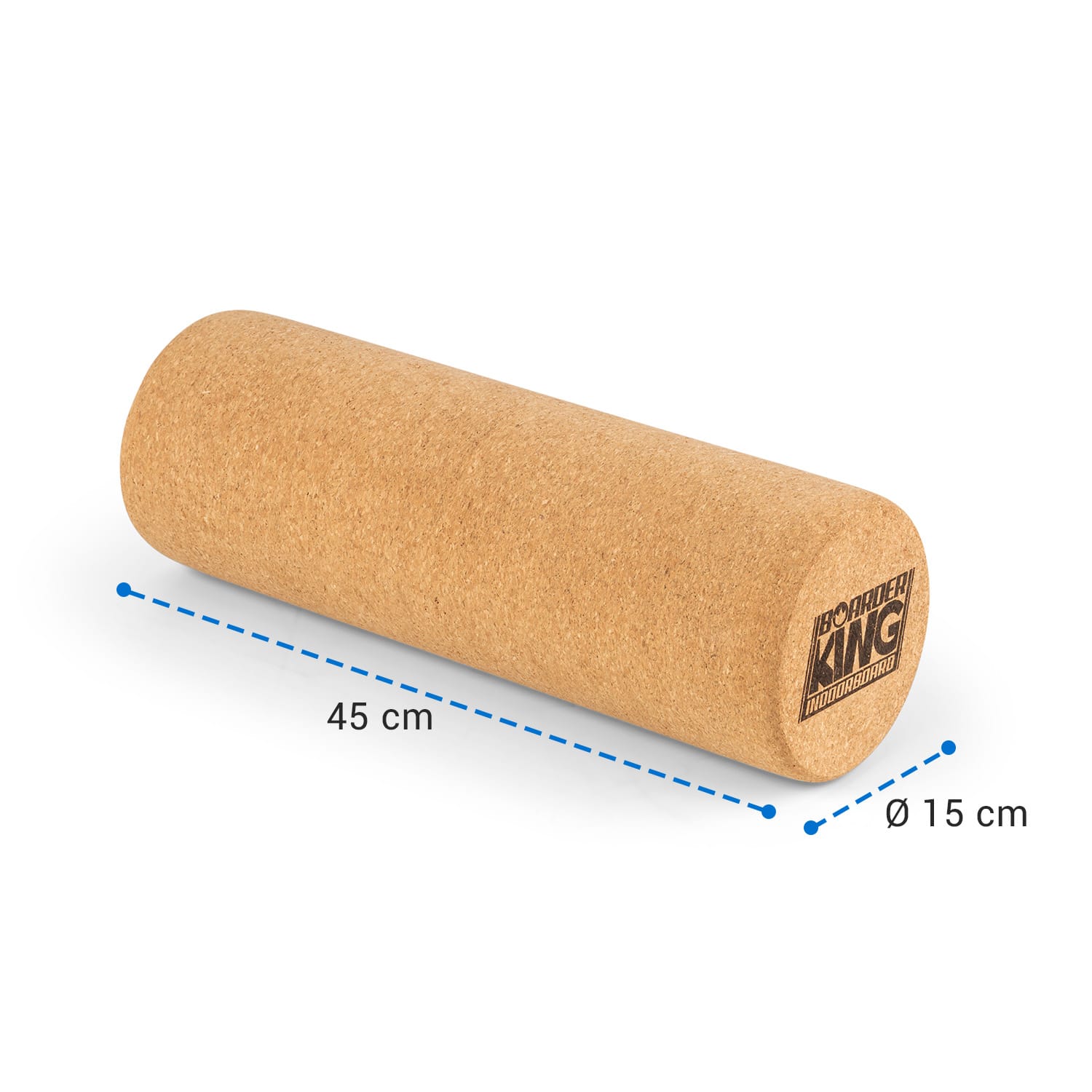 BoarderKING Korkový valec k balančnej doske, fasciálny valec, masážny valec, fitness valec – Obrázok 3
