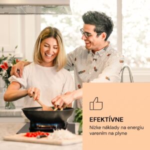 Klarstein Goldflame plynová varná doska 1 Wok horák sklokeramika