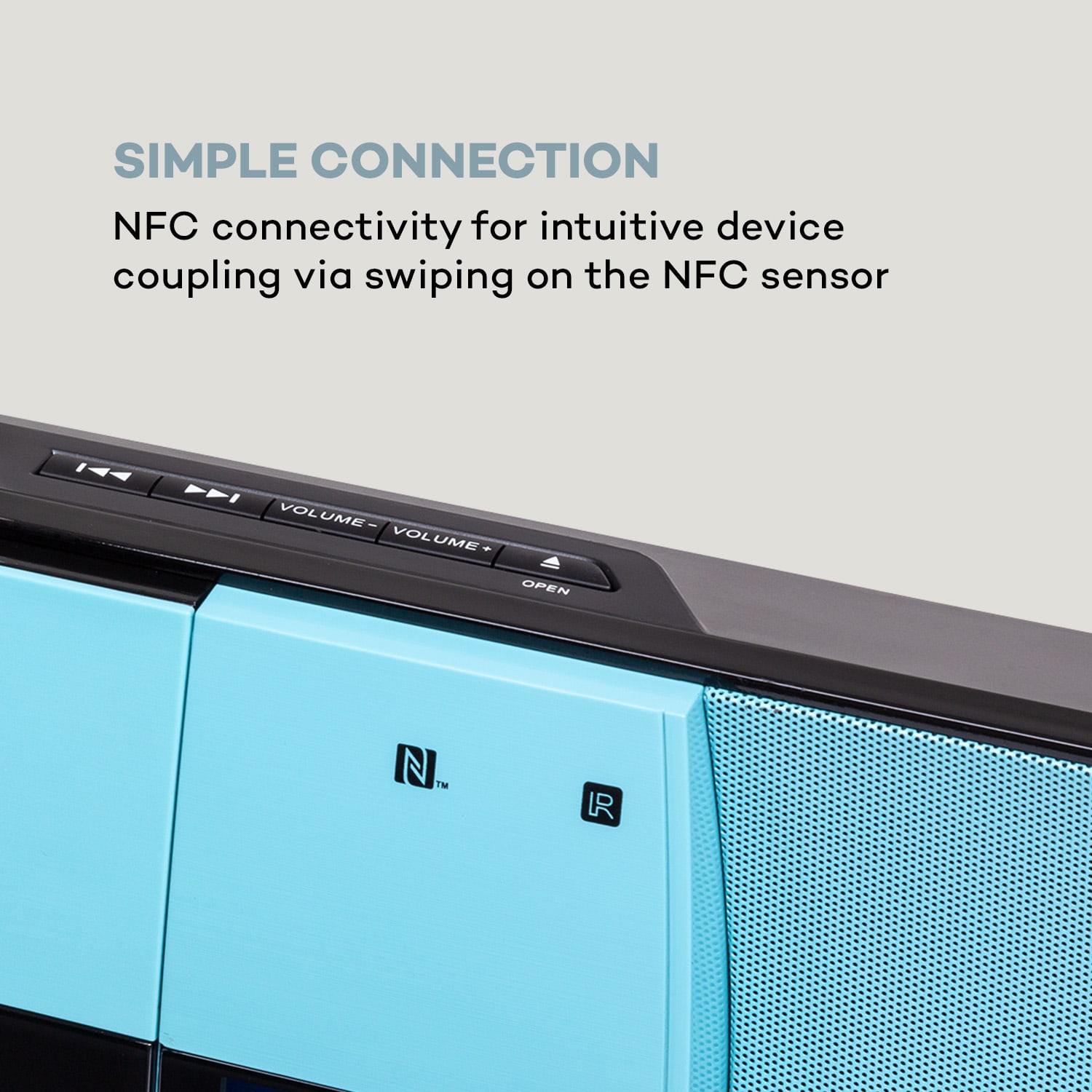 Auna V-20 DAB, vertikálny stereo systém, bluetooth, NFC, CD, MP3, USB, DAB+ a UKW tuner – Obrázok 4