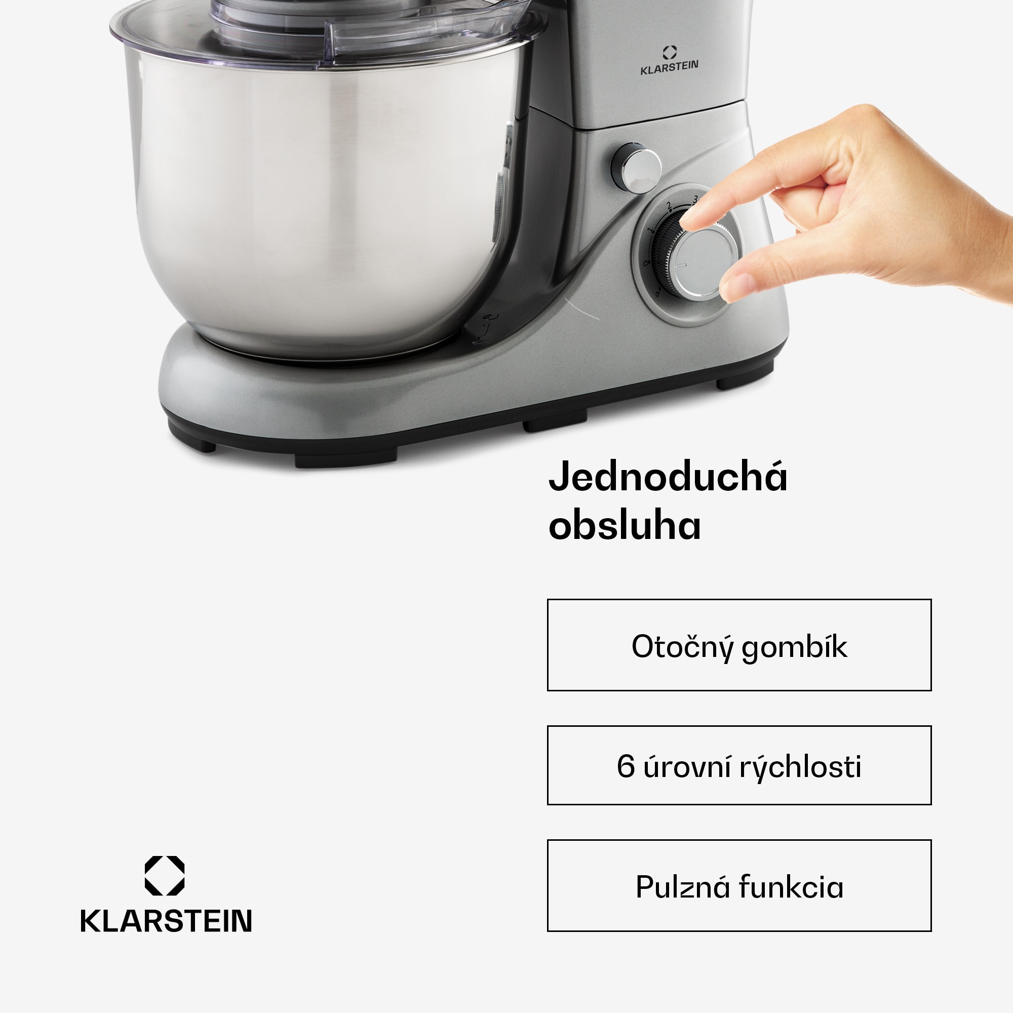 Klarstein Bella Pico 2G, kuchynský robot, 1300 W, 1,7 PS, 6 stupňov, 5 l – Obrázok 4