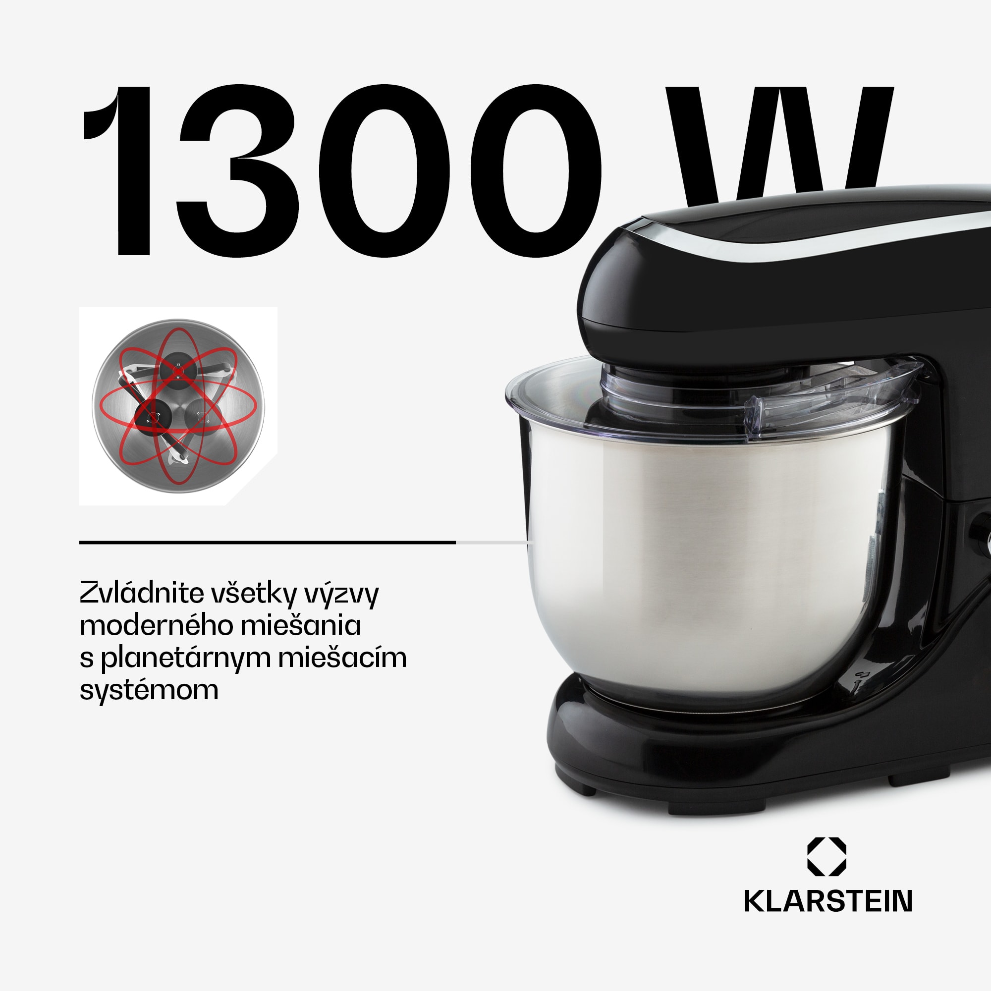 Klarstein Bella Pico 2G, kuchynský robot, 1300 W, 1,7 PS, 6 stupňov, 5 l – Obrázok 2