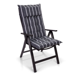 Blumfeldt Sylt, čalúnená podložka, podložka na stoličku, podložka na vyššie polohovacie kreslo, vankúš, polyester, 50 × 120 × 9 cm